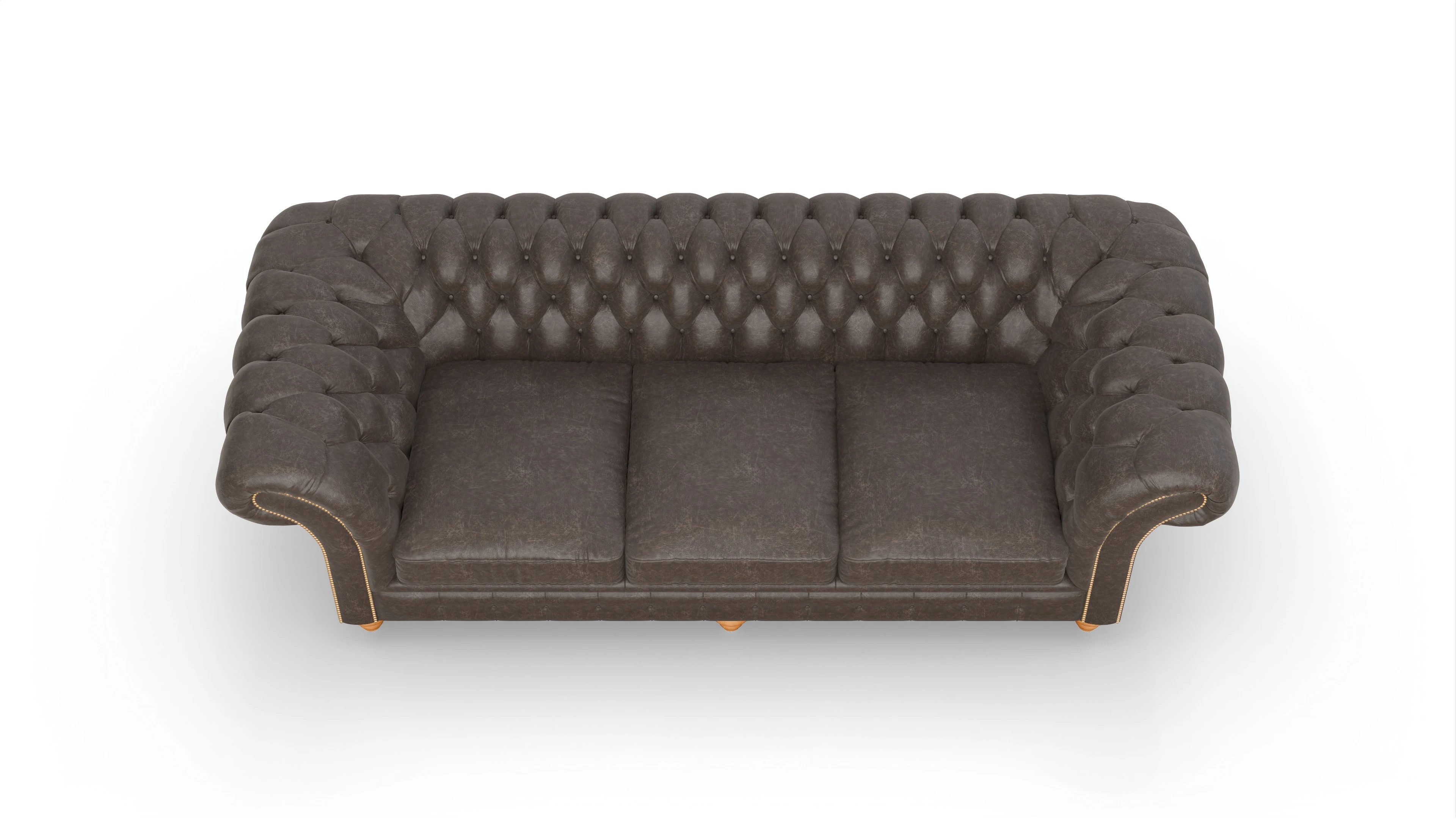 Ansicht des Produktes Knightsbridge 4-Sitzer in Leder braun