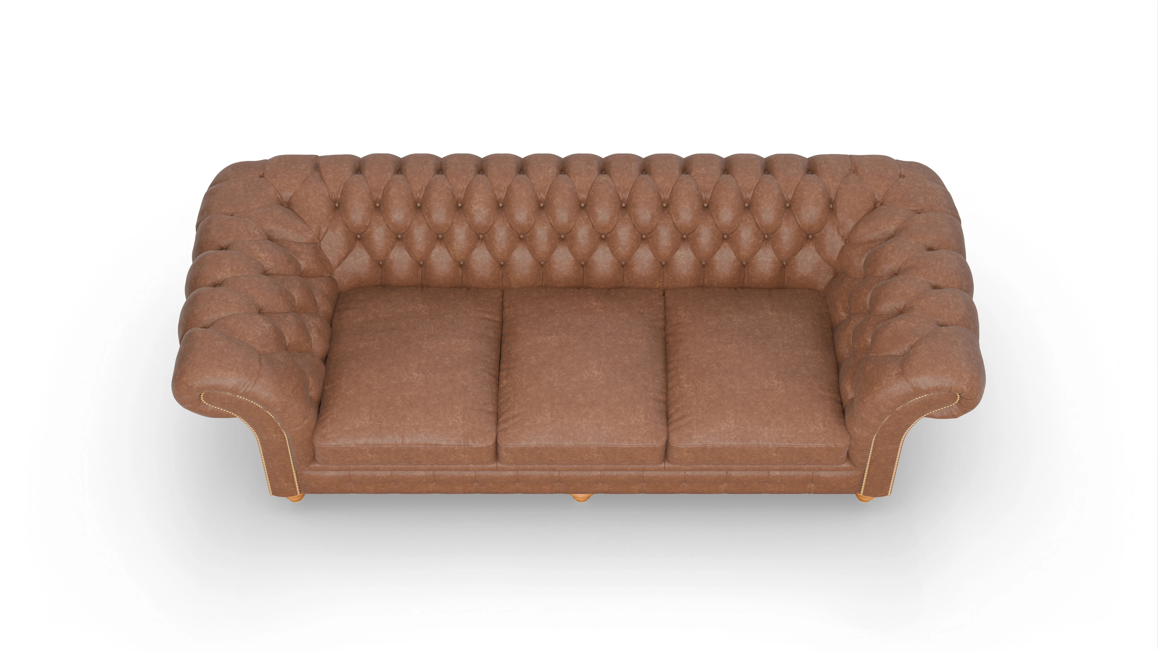 Ansicht des Produktes Knightsbridge 4-Sitzer in Leder braun