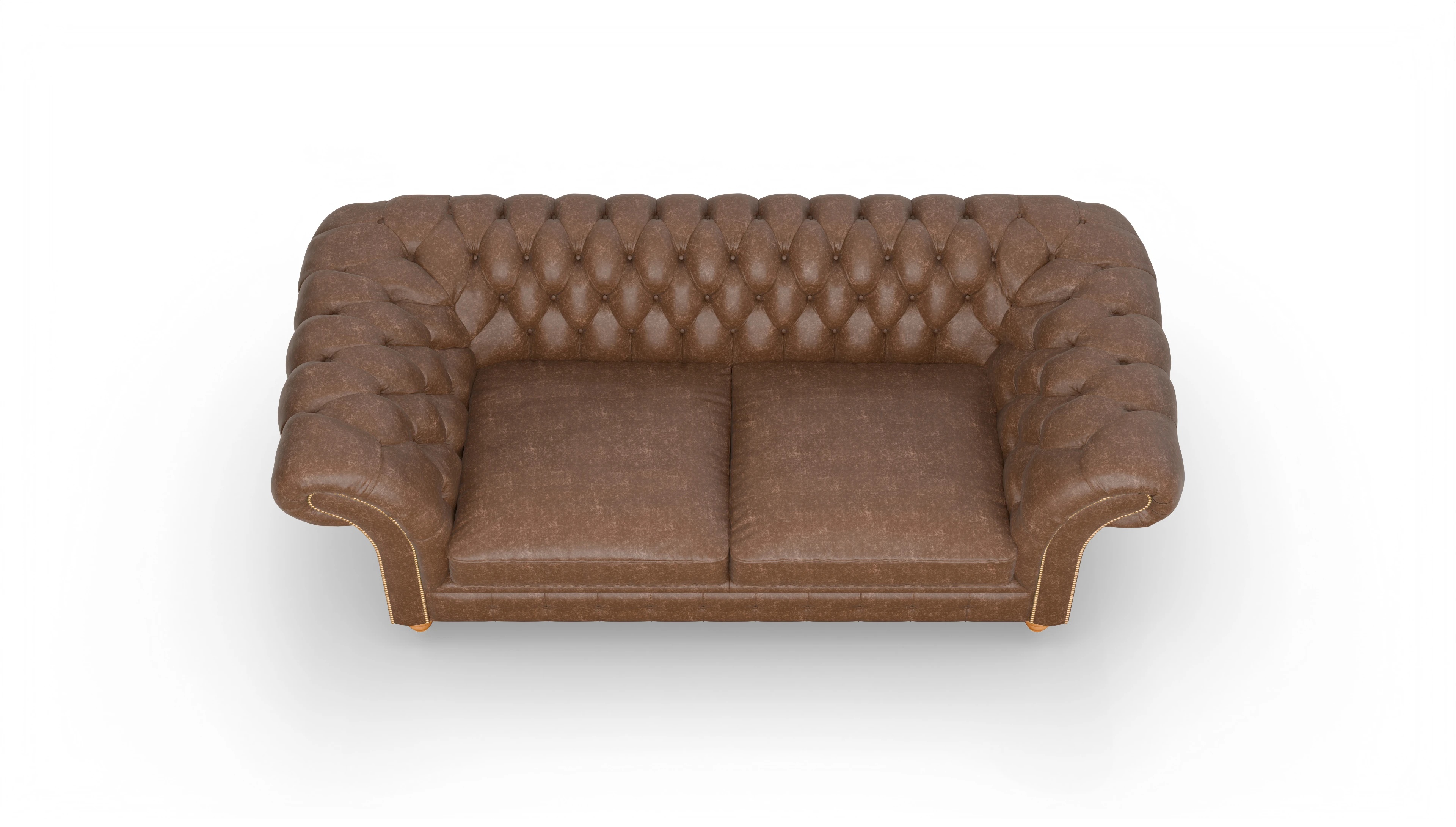 Ansicht des Produktes Knightsbridge 3-Sitzer in Leder braun