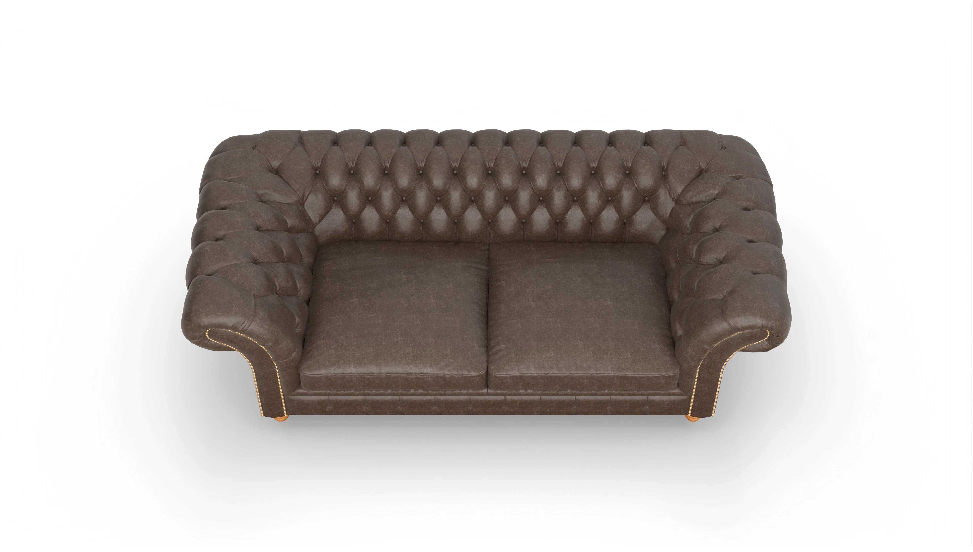 Ansicht des Produktes Knightsbridge 3-Sitzer in Leder braun