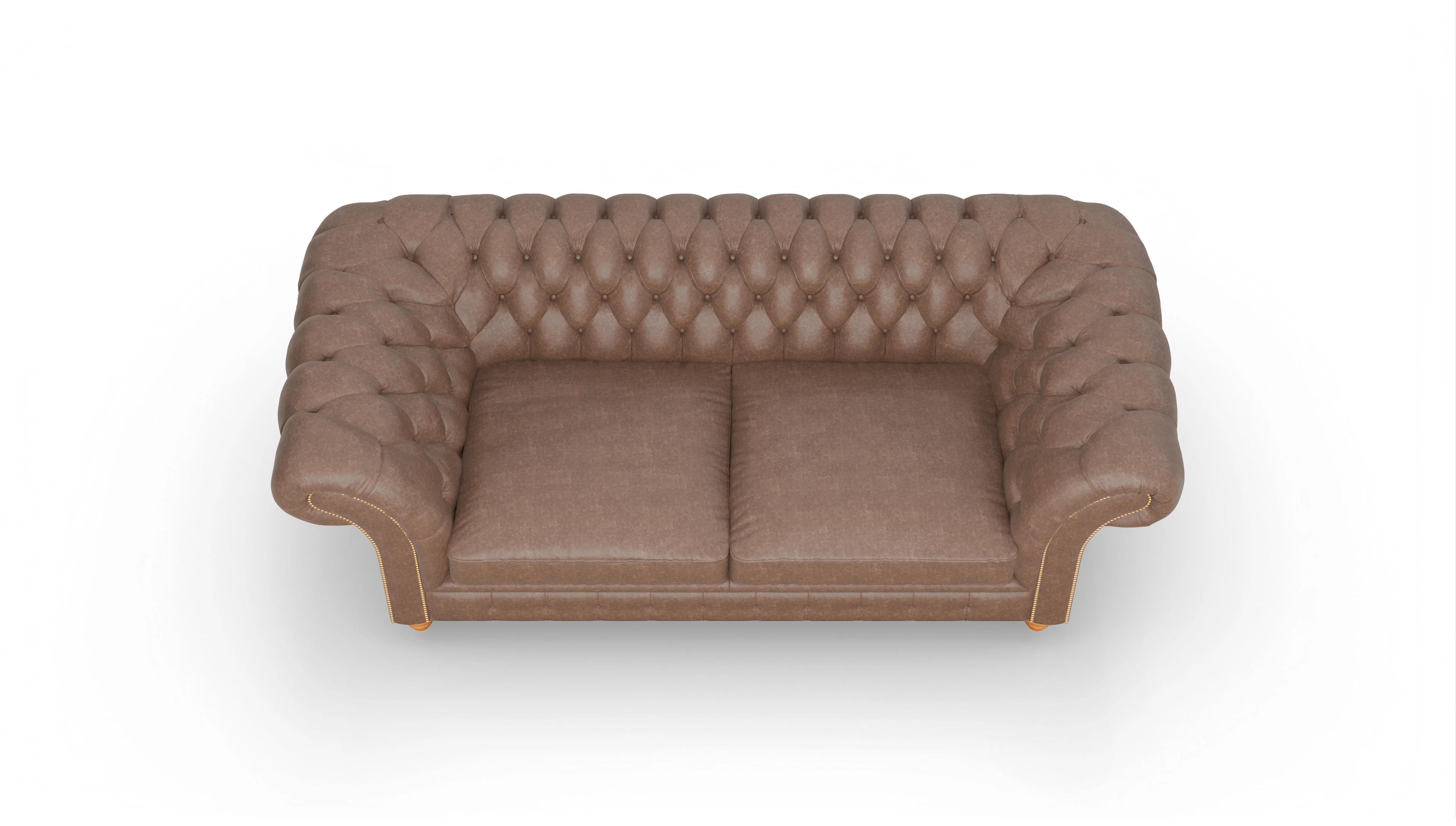Ansicht des Produktes Knightsbridge 3-Sitzer in Leder braun