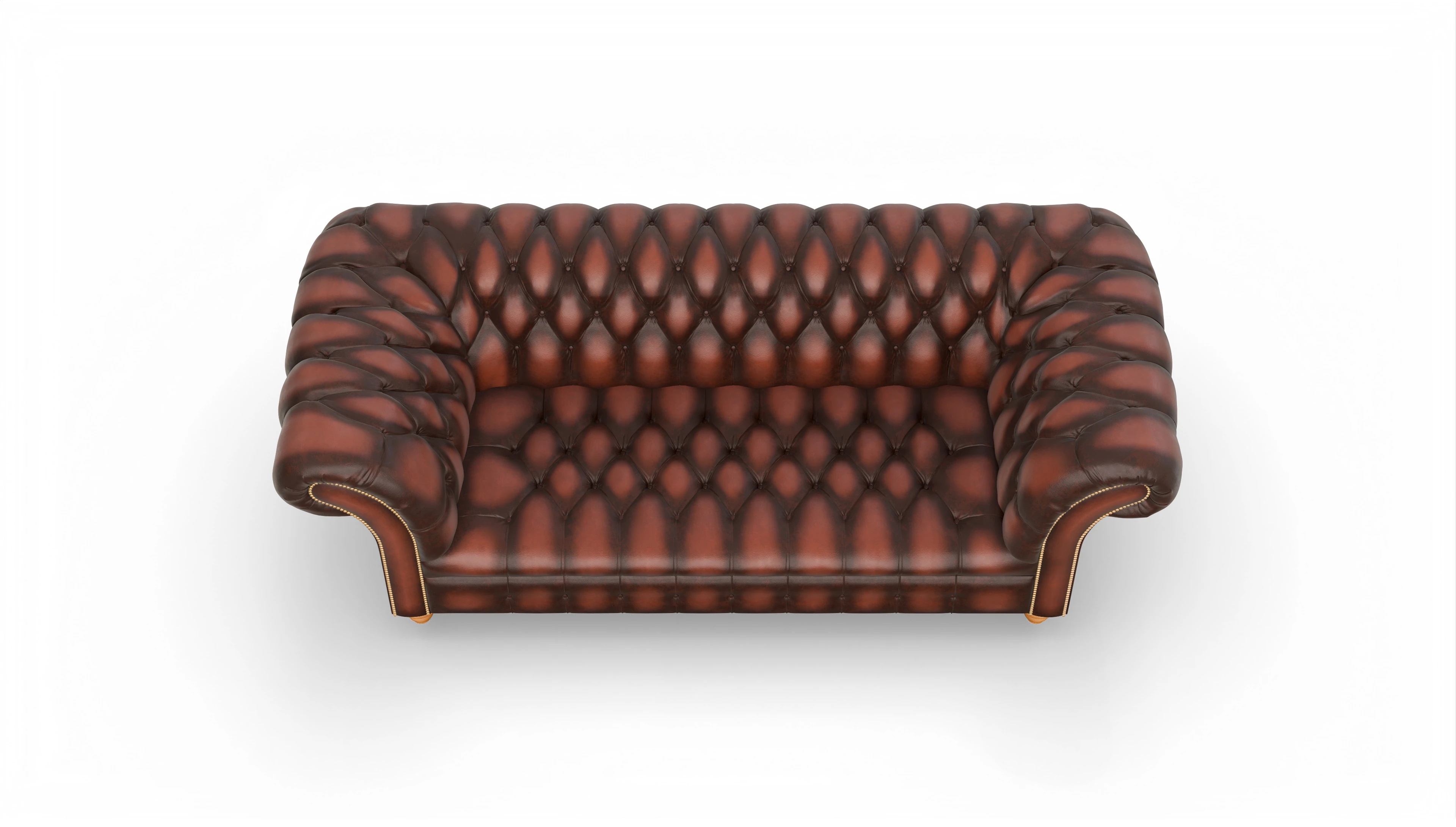 Ansicht des Produktes Mayfair 3-Sitzer in Leder rot