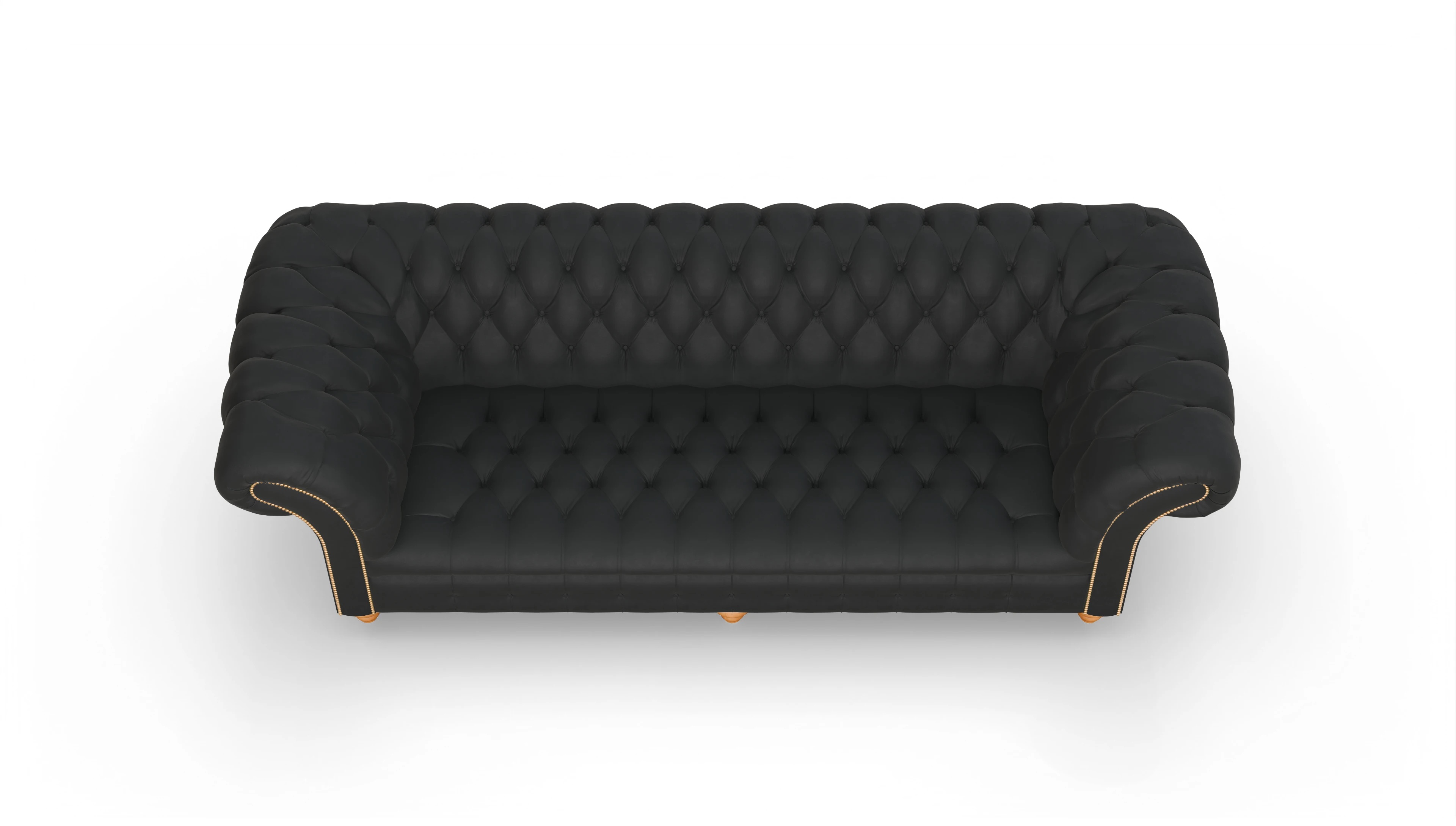 Ansicht des Produktes Mayfair 4-Sitzer in Leder schwarz
