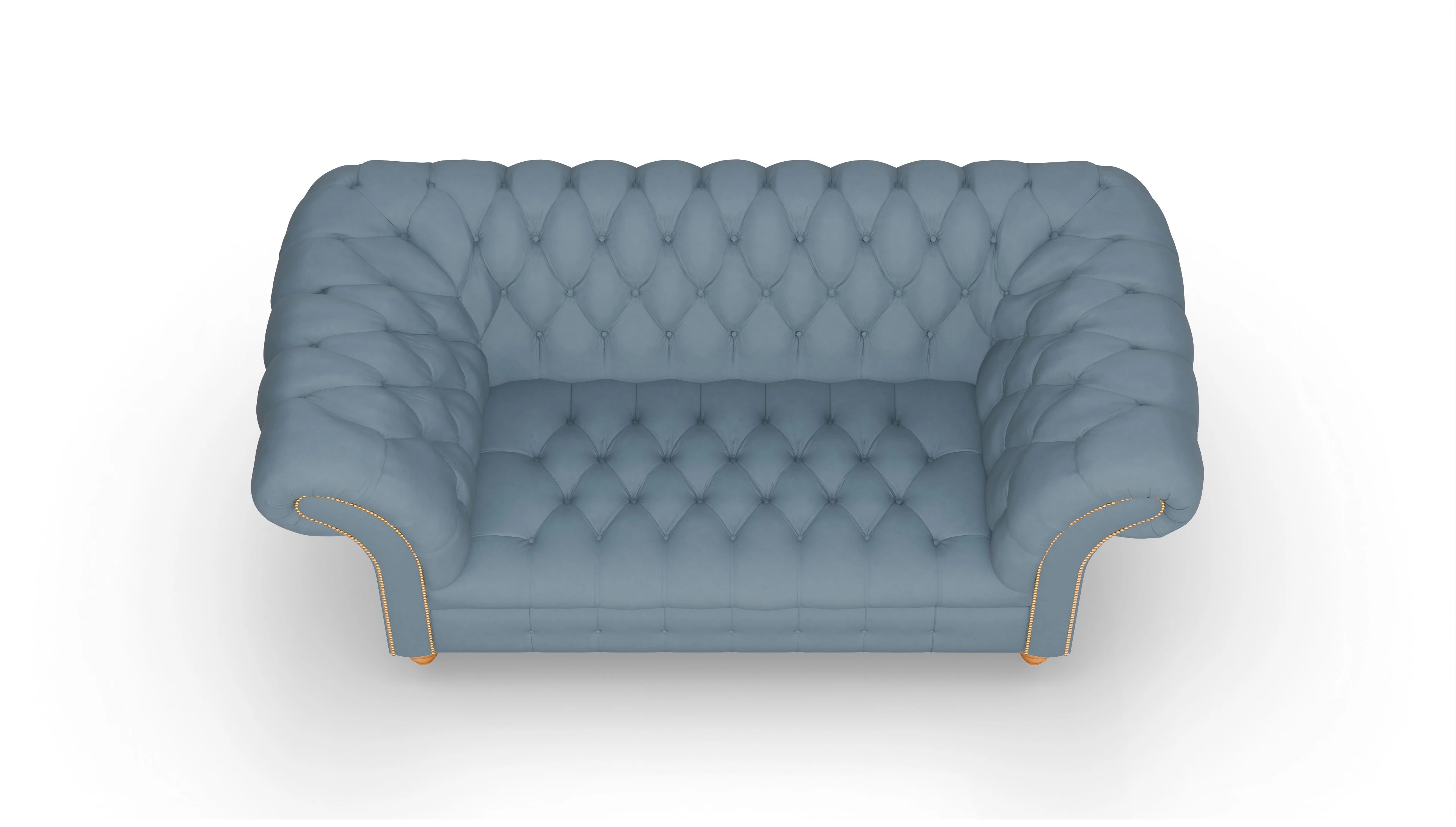 Ansicht des Produktes Mayfair 2-Sitzer in Leder blau