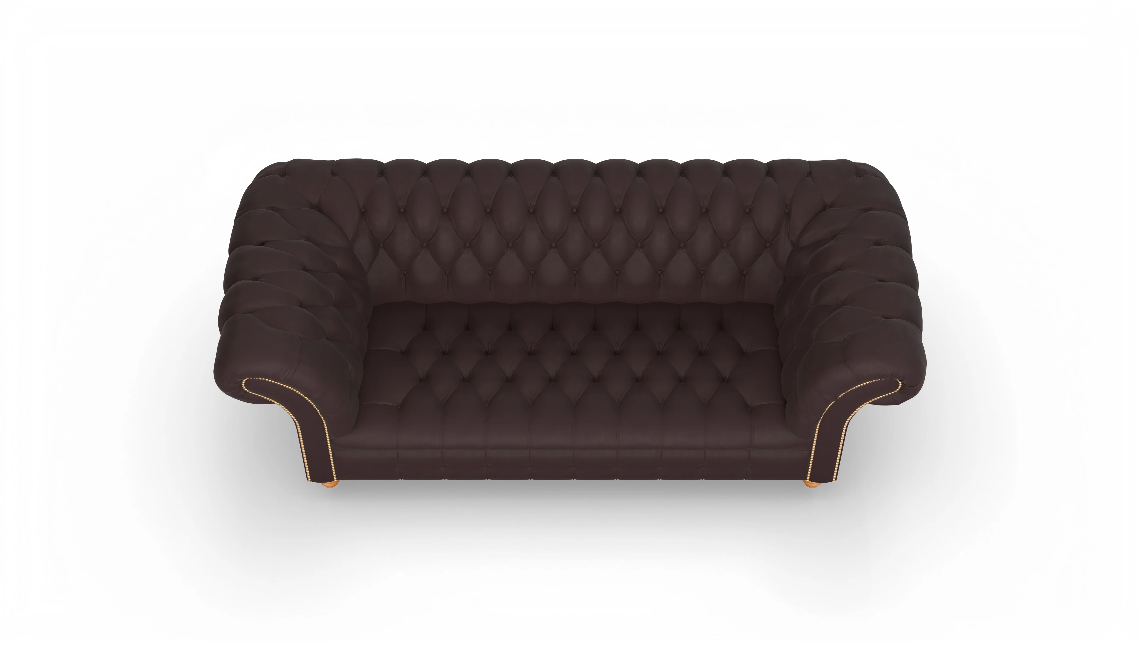 Ansicht des Produktes Mayfair 3-Sitzer in Leder braun
