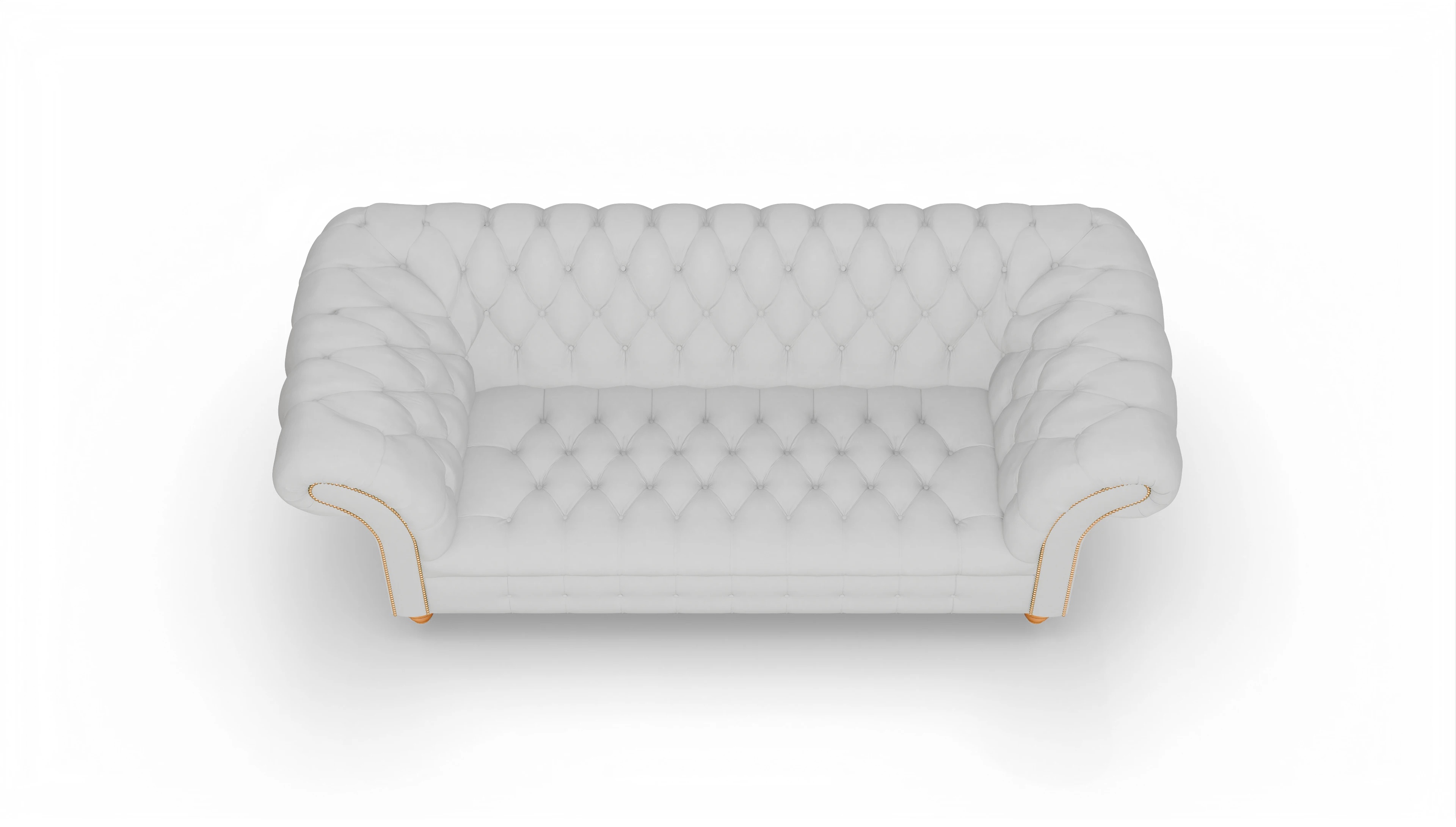 Ansicht des Produktes Mayfair 3-Sitzer in Leder weiß