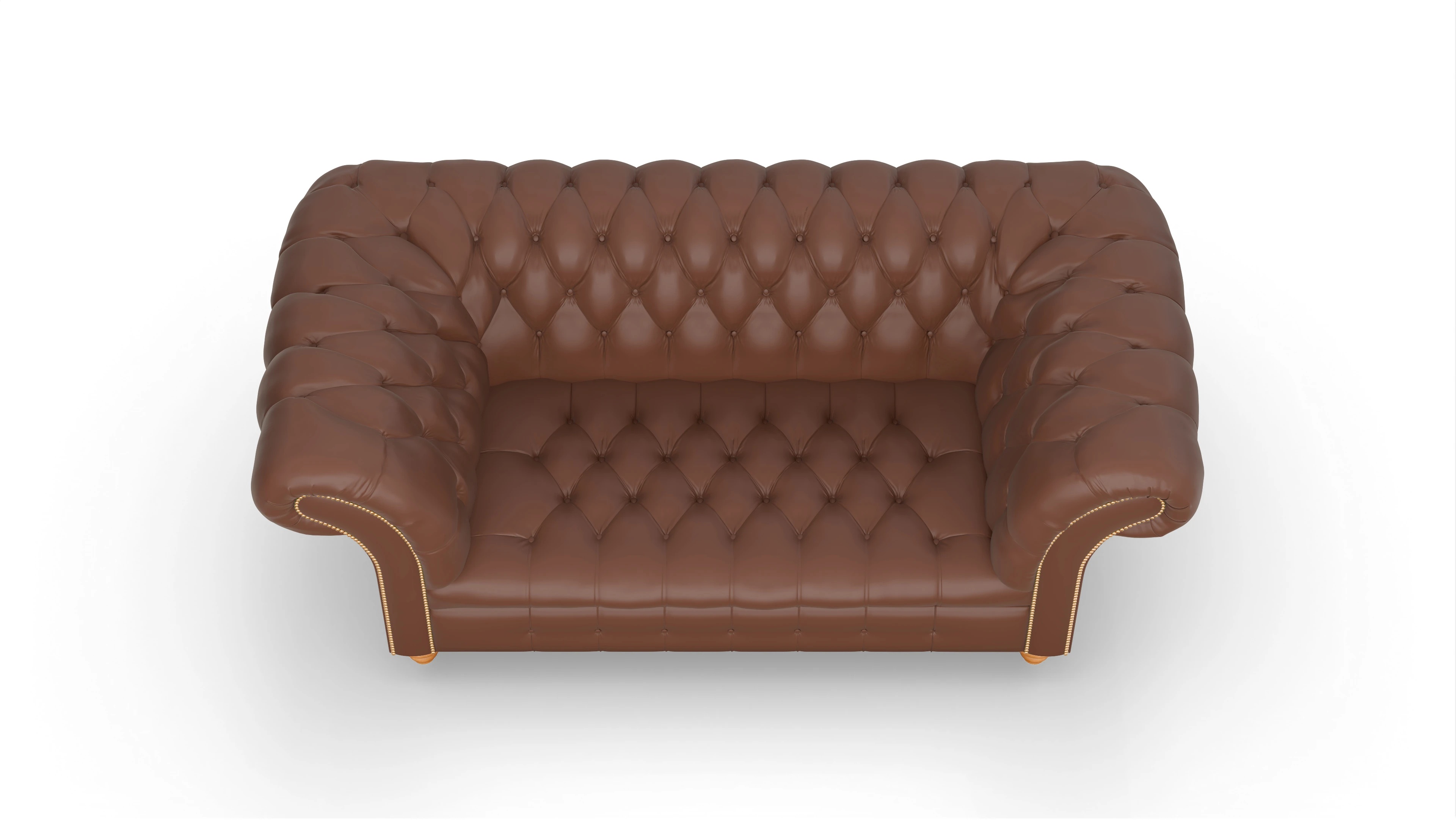 Ansicht des Produktes Mayfair 2-Sitzer in Leder braun