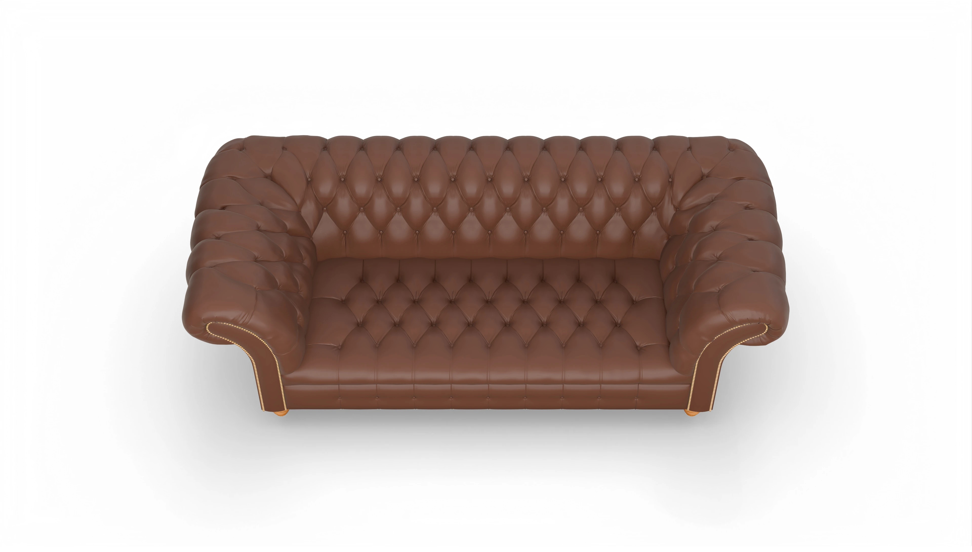 Ansicht des Produktes Mayfair 3-Sitzer in Leder braun