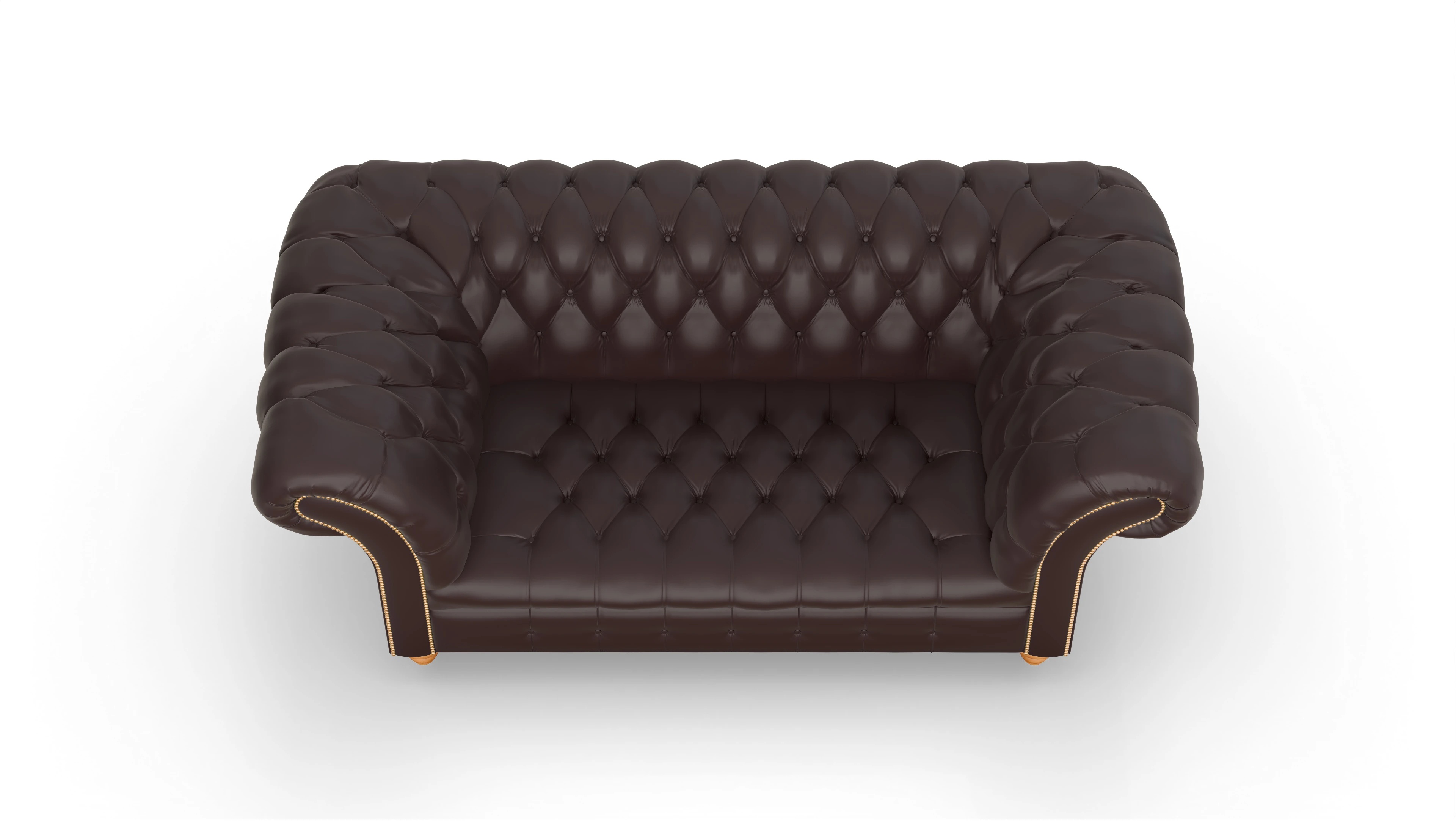 Ansicht des Produktes Mayfair 2-Sitzer in Leder braun