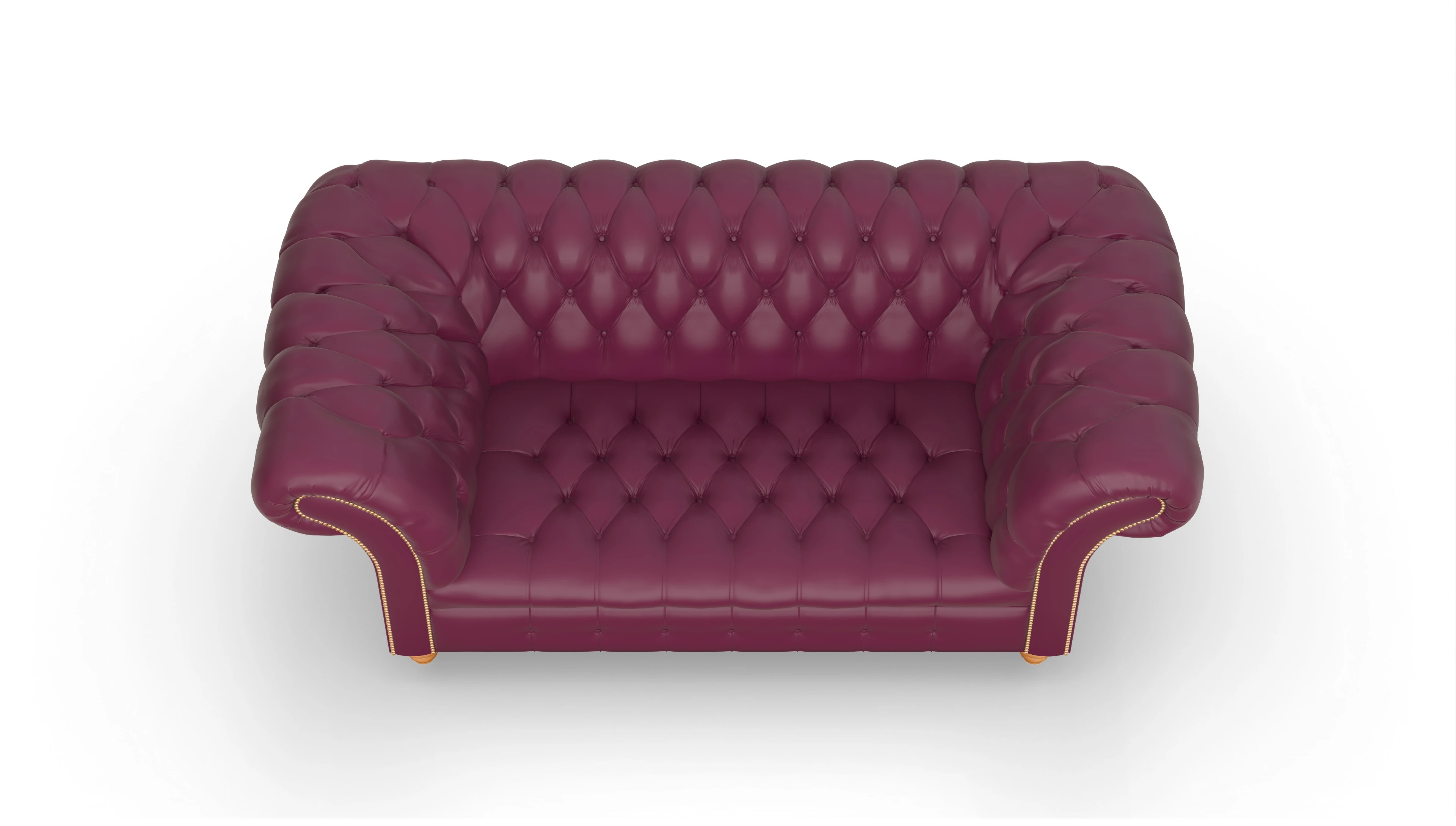 Ansicht des Produktes Mayfair 2-Sitzer in Leder rot