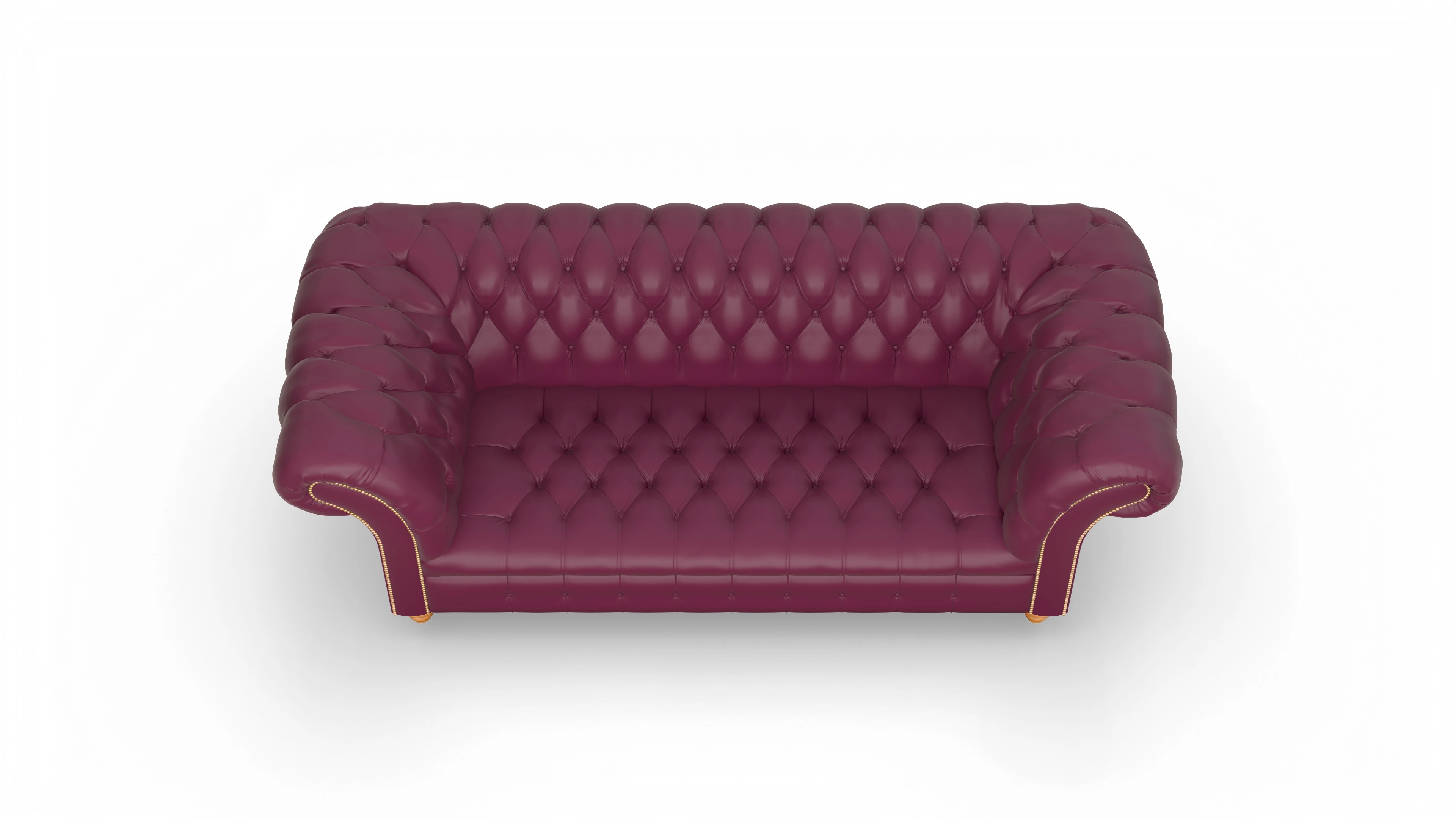 Ansicht des Produktes Mayfair 3-Sitzer in Leder rot