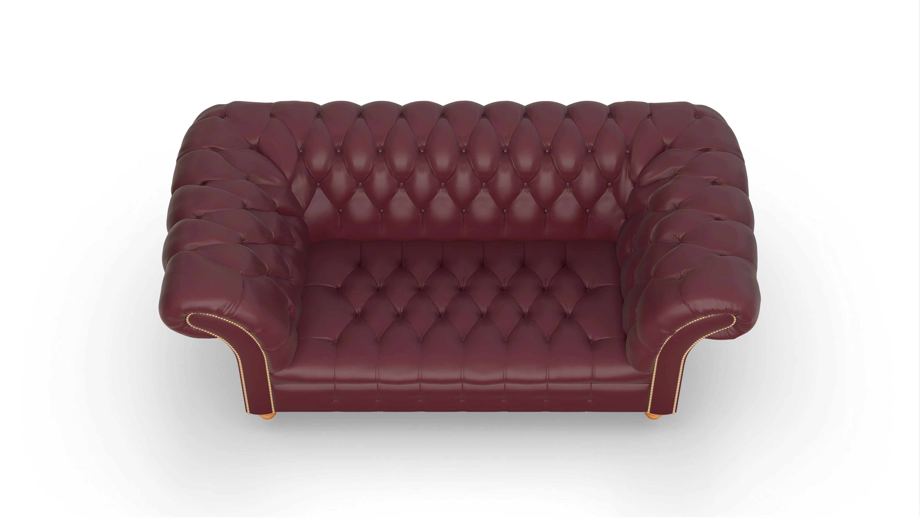 Ansicht des Produktes Mayfair 2-Sitzer in Leder rot