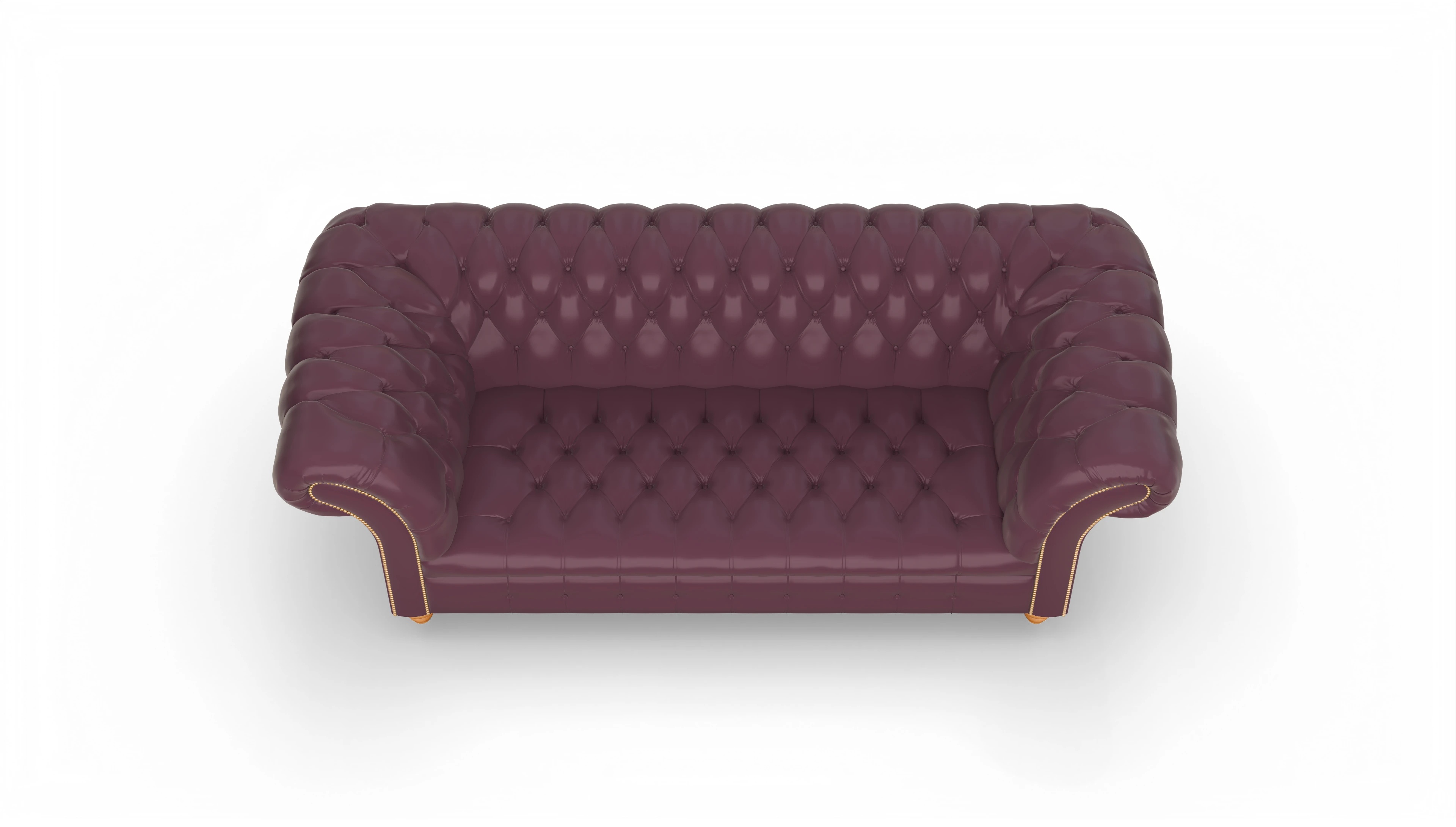 Ansicht des Produktes Mayfair 3-Sitzer in Leder rot