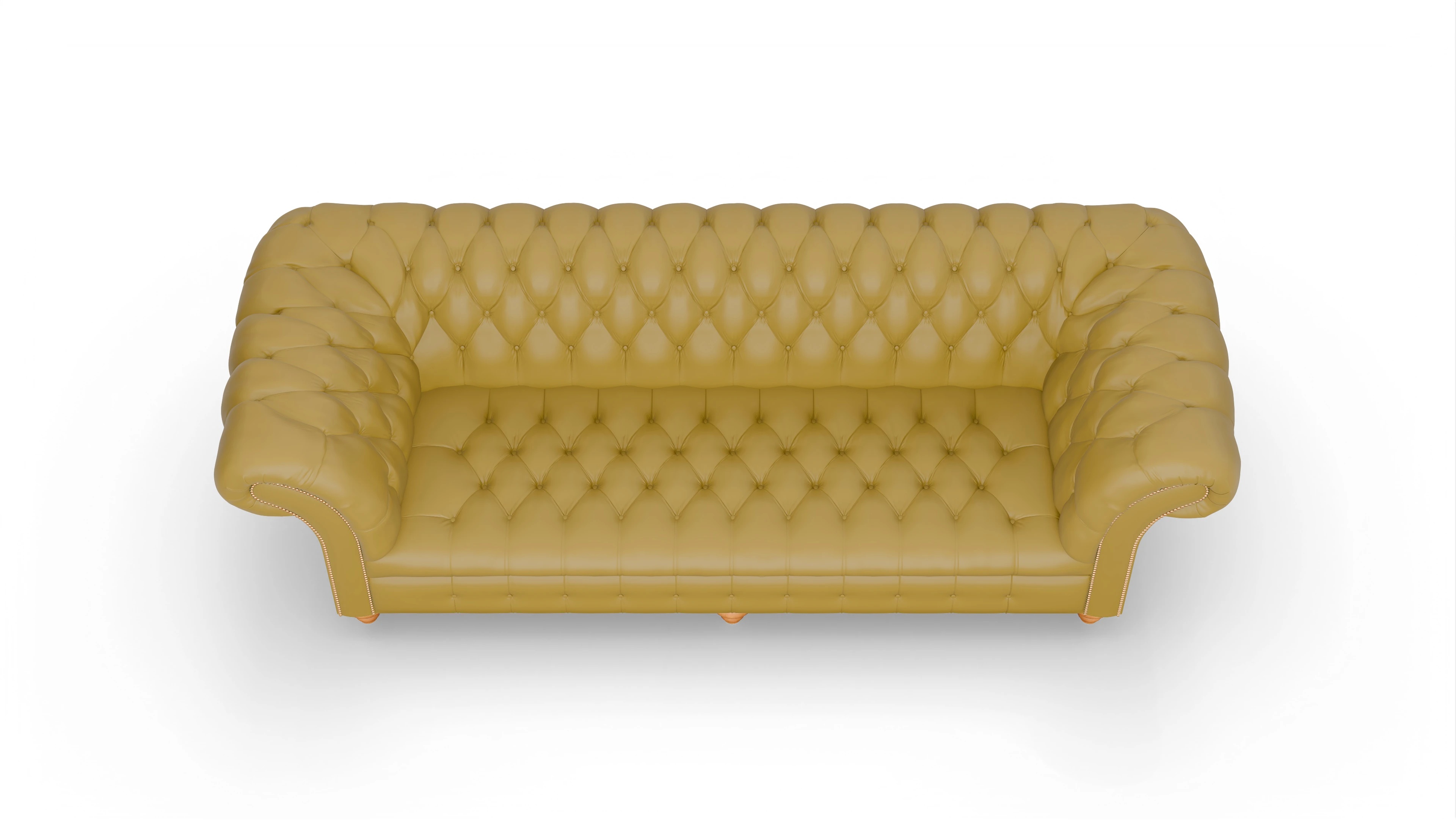 Ansicht des Produktes Mayfair 4-Sitzer in Leder gelb