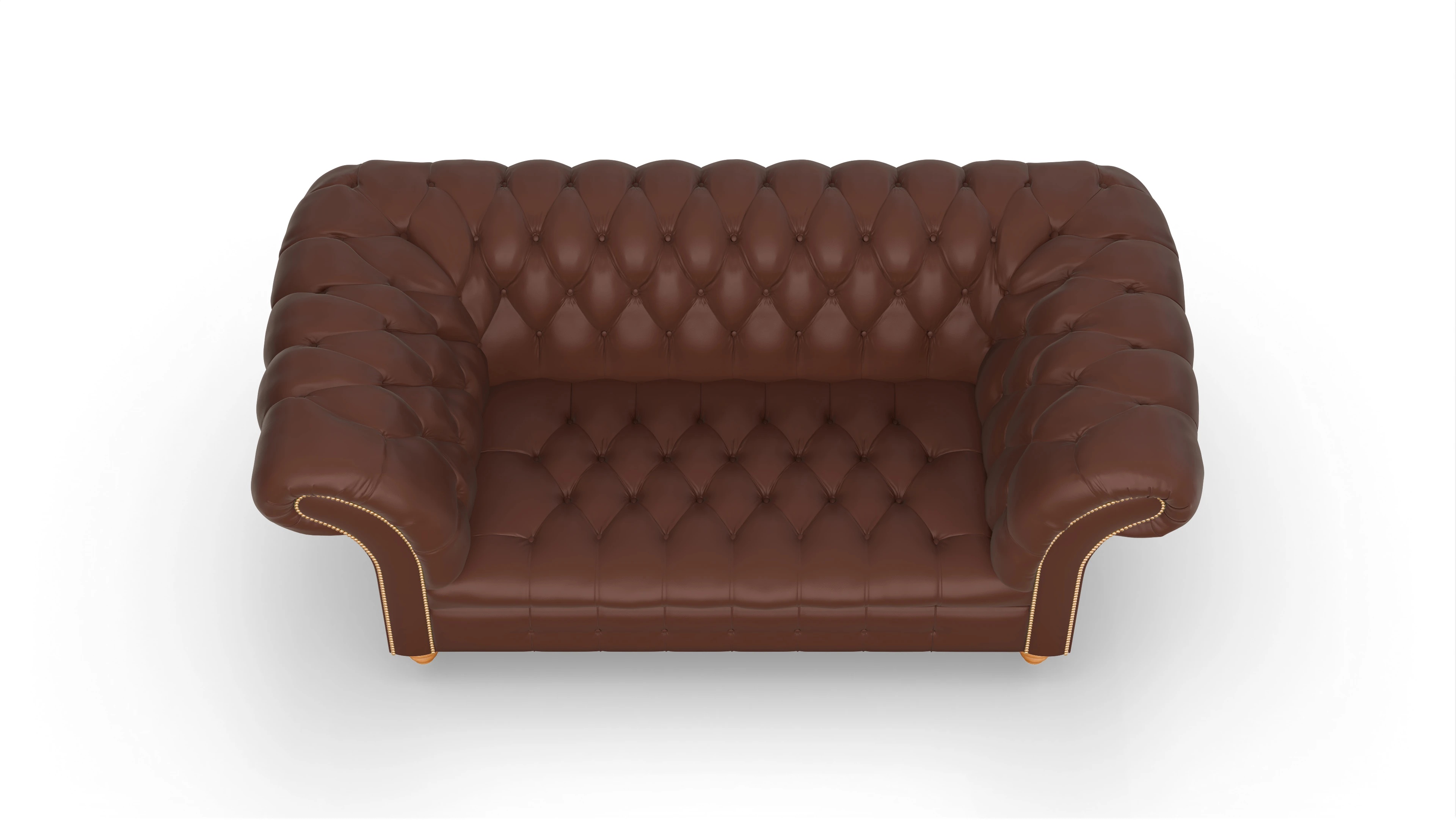 Ansicht des Produktes Mayfair 2-Sitzer in Leder braun