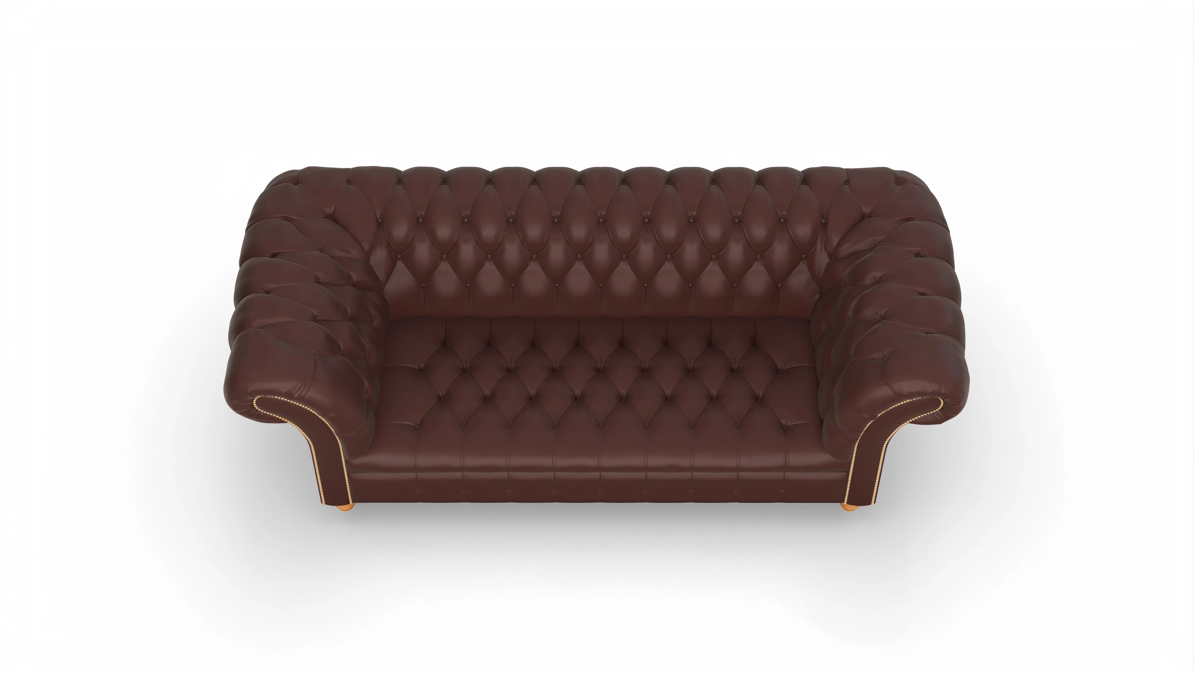 Ansicht des Produktes Mayfair 3-Sitzer in Leder braun