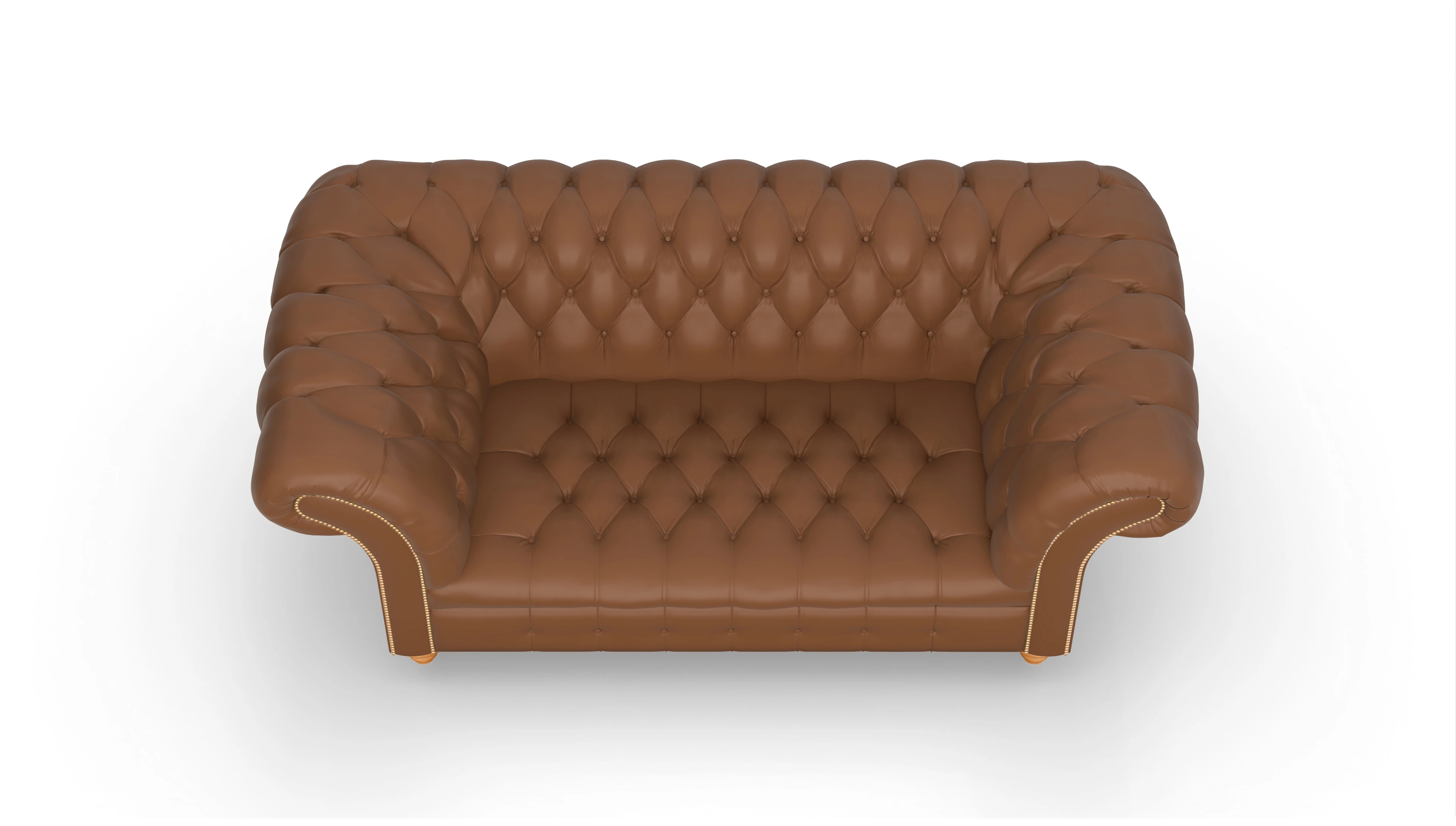 Ansicht des Produktes Mayfair 2-Sitzer in Leder braun