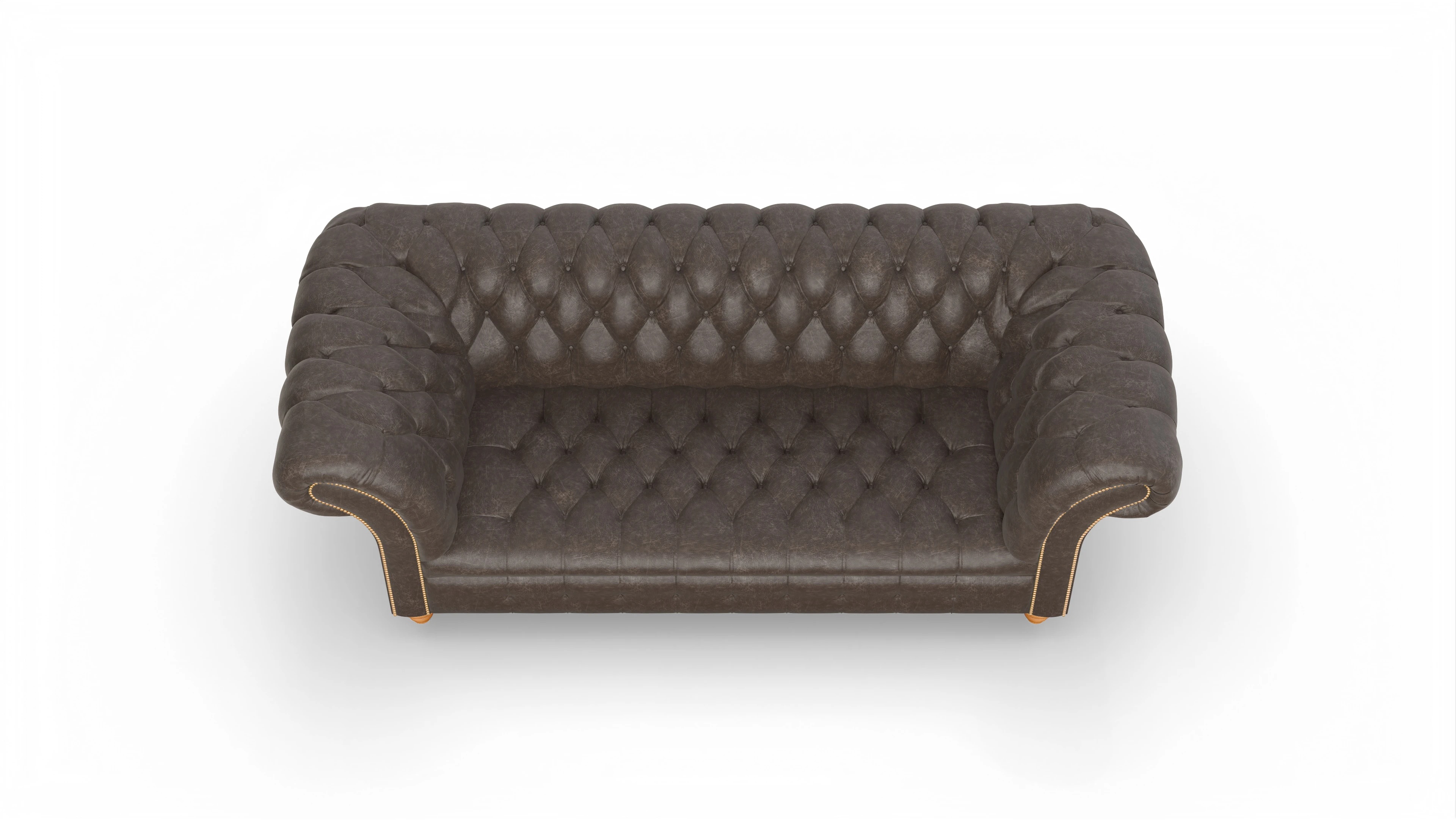 Ansicht des Produktes Mayfair 3-Sitzer in Leder braun