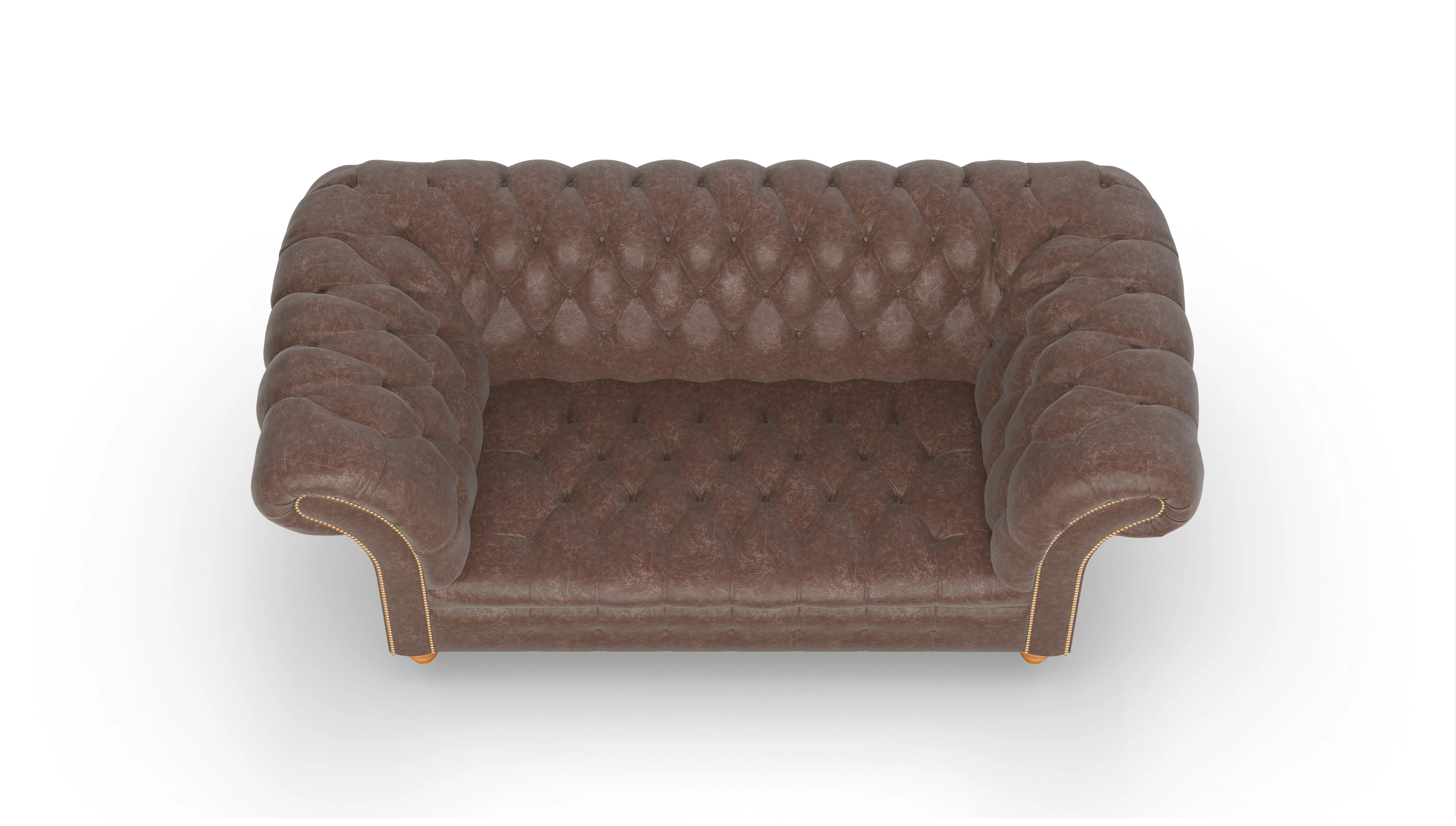Ansicht des Produktes Mayfair 2-Sitzer in Leder braun