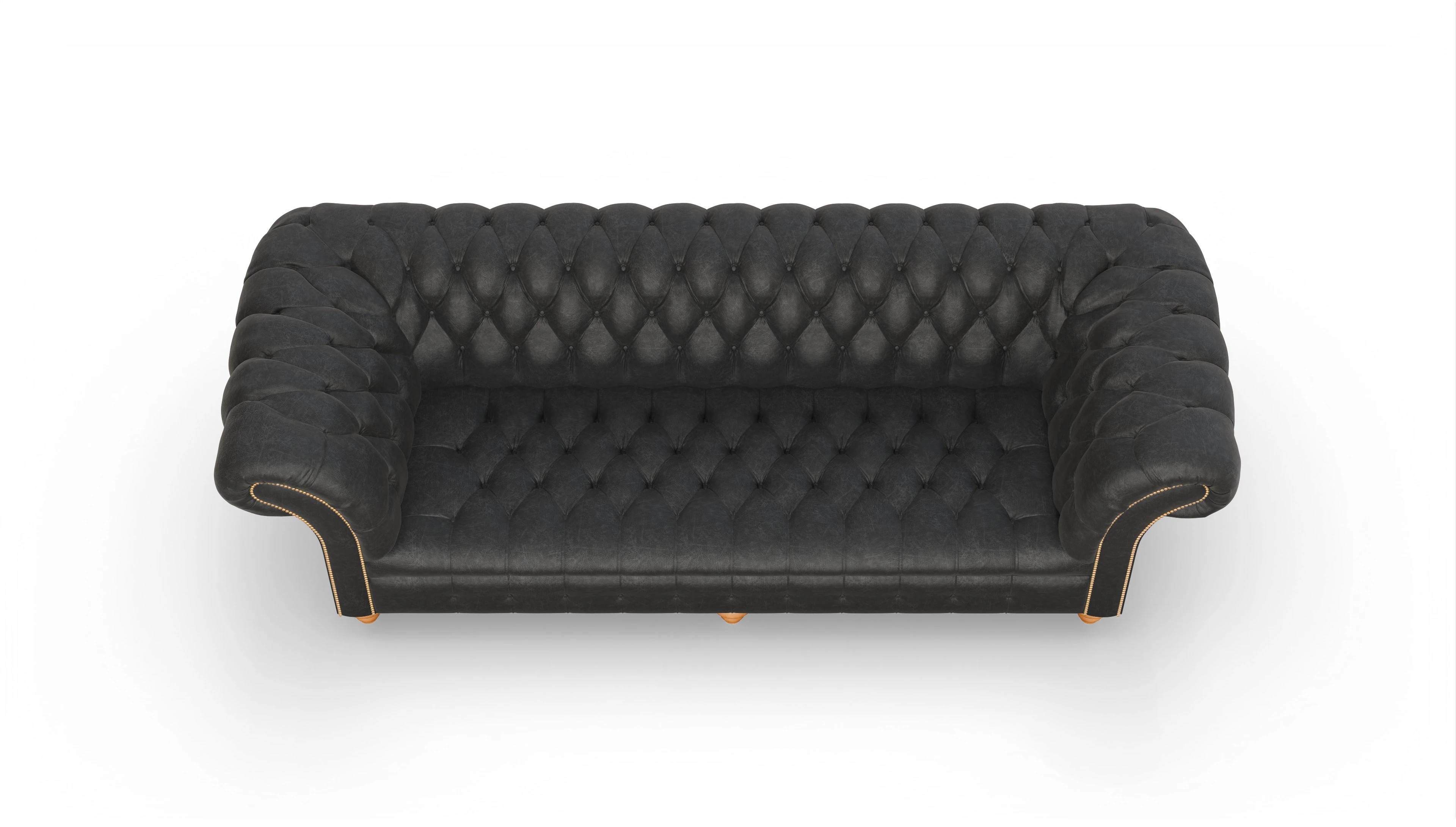 Ansicht des Produktes Mayfair 4-Sitzer in Leder schwarz