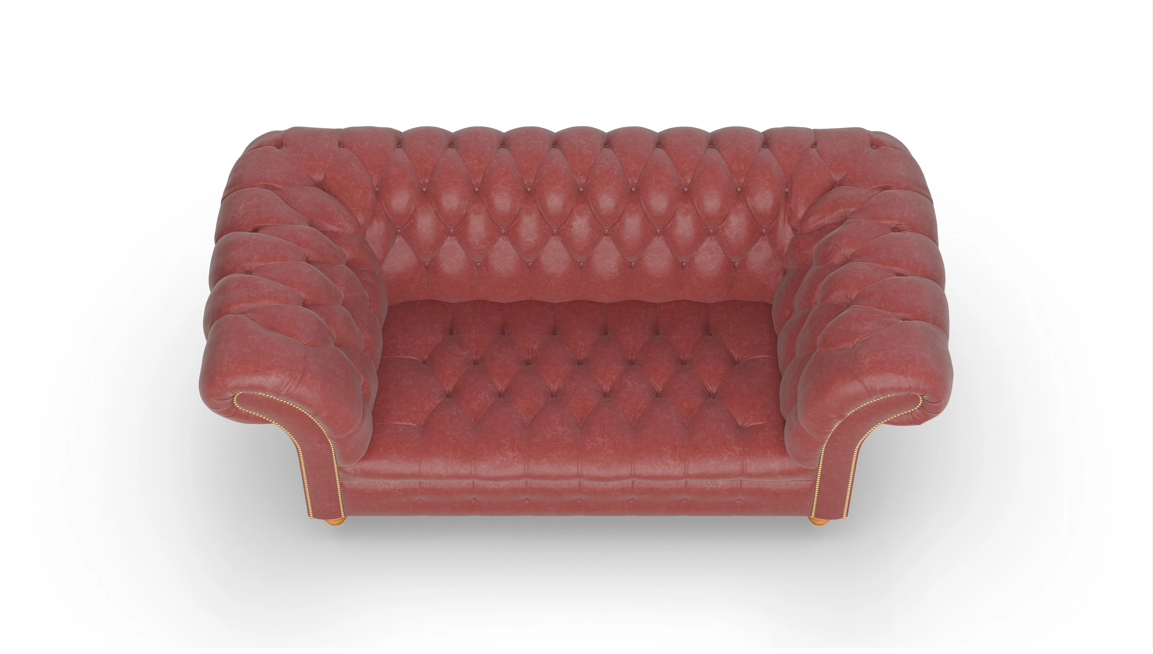 Ansicht des Produktes Mayfair 2-Sitzer in Leder rot