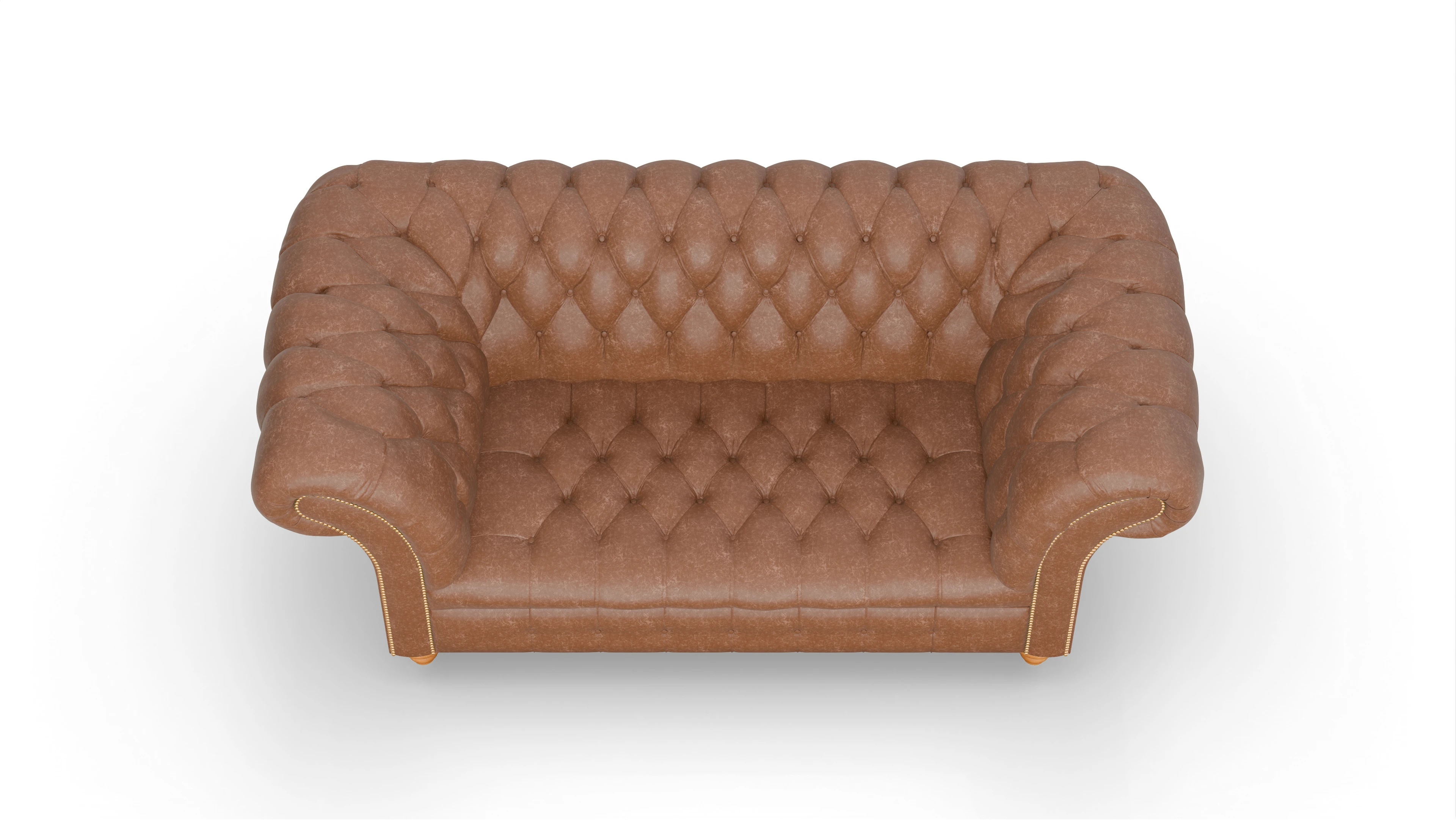 Ansicht des Produktes Mayfair 2-Sitzer in Leder braun