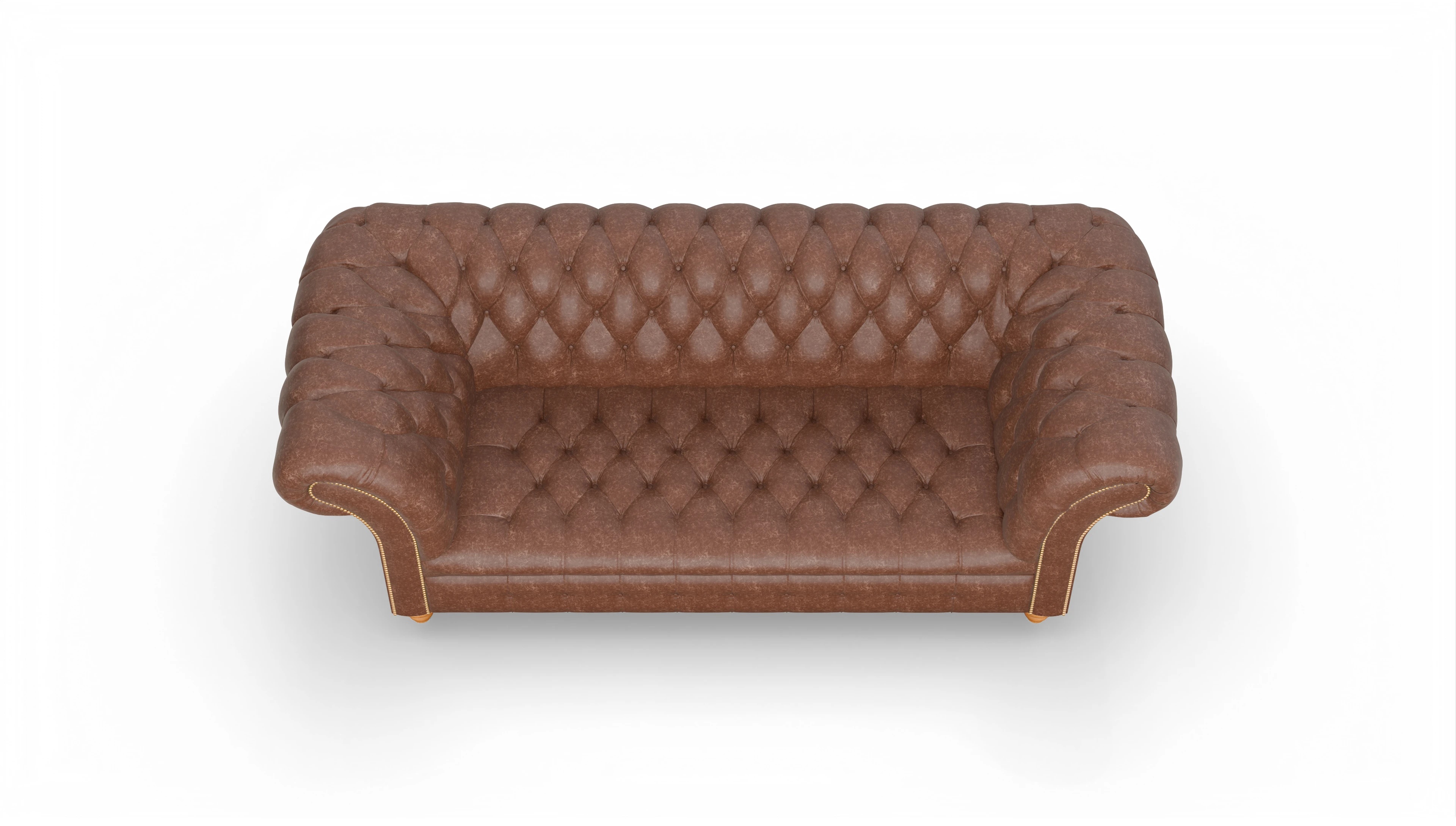 Ansicht des Produktes Mayfair 3-Sitzer in Leder braun