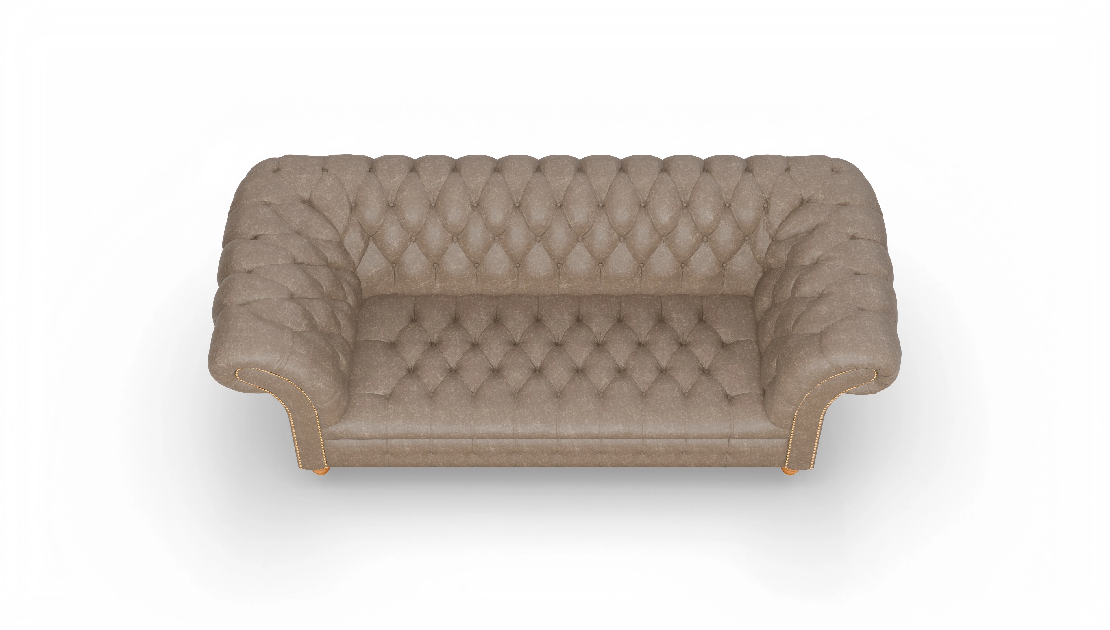 Ansicht des Produktes Mayfair 3-Sitzer in Leder braun