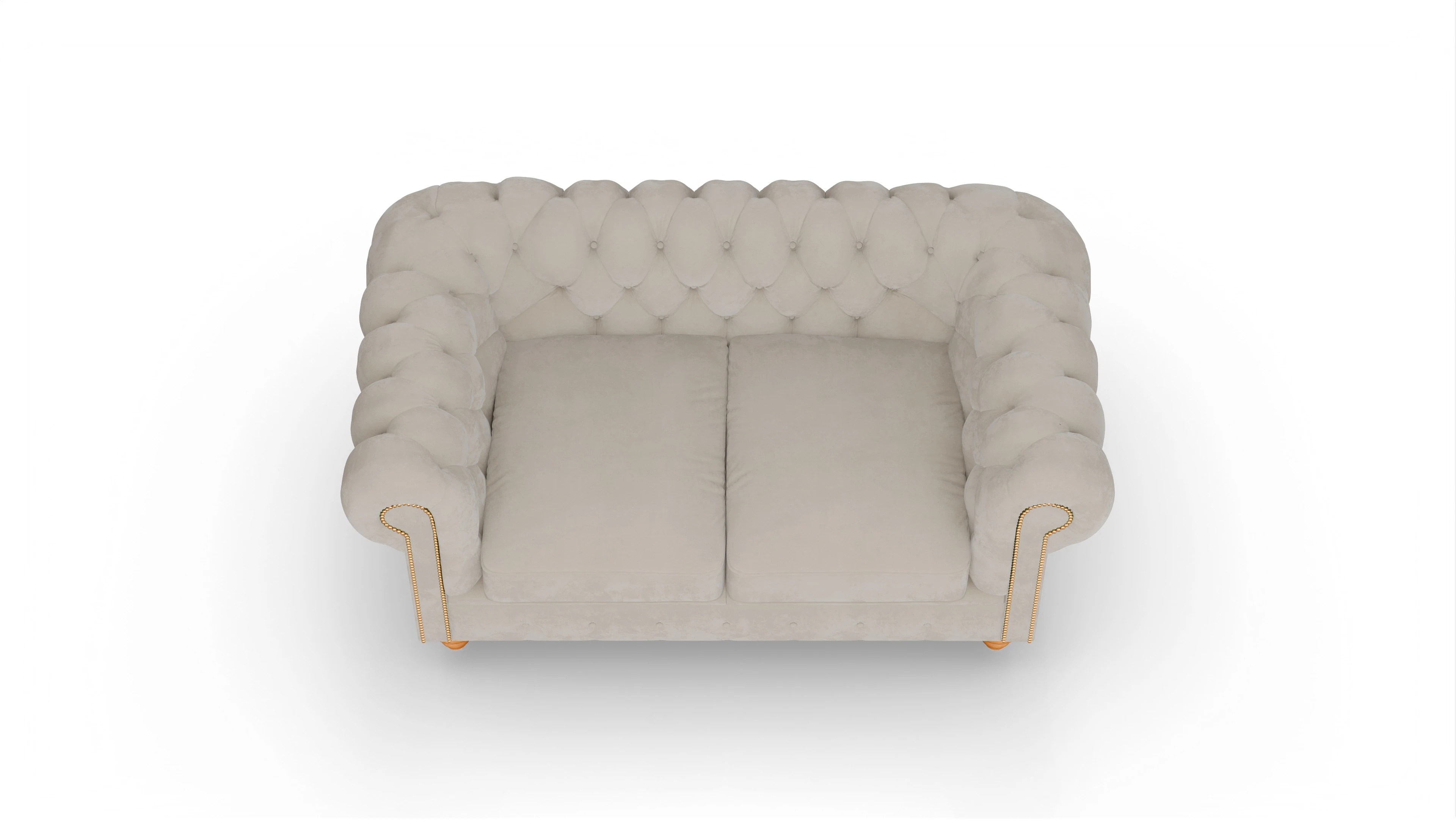 Ansicht des Produktes Trafalgar 2-Sitzer in Samt beige