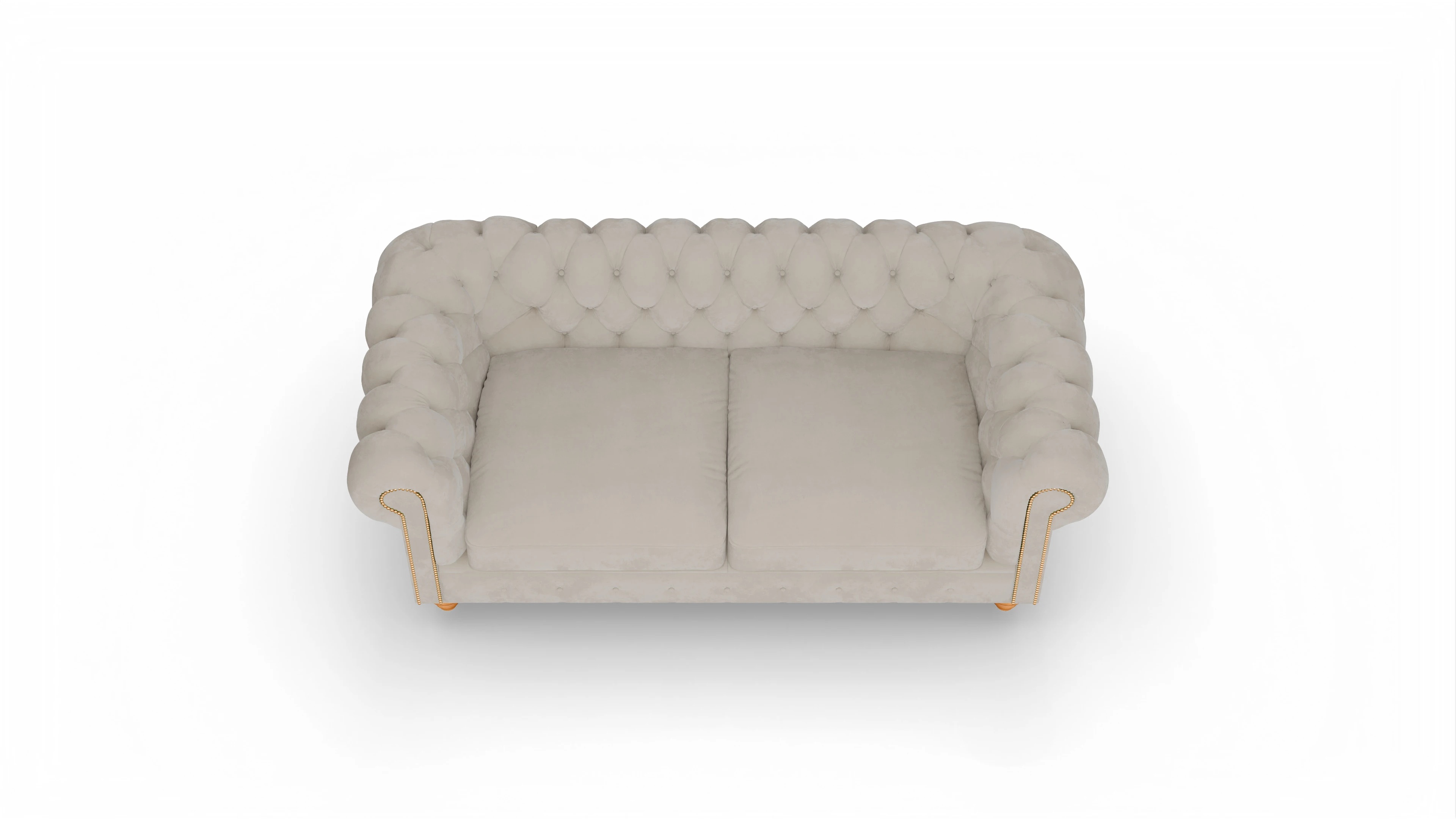 Ansicht des Produktes Trafalgar 3-Sitzer in Samt beige