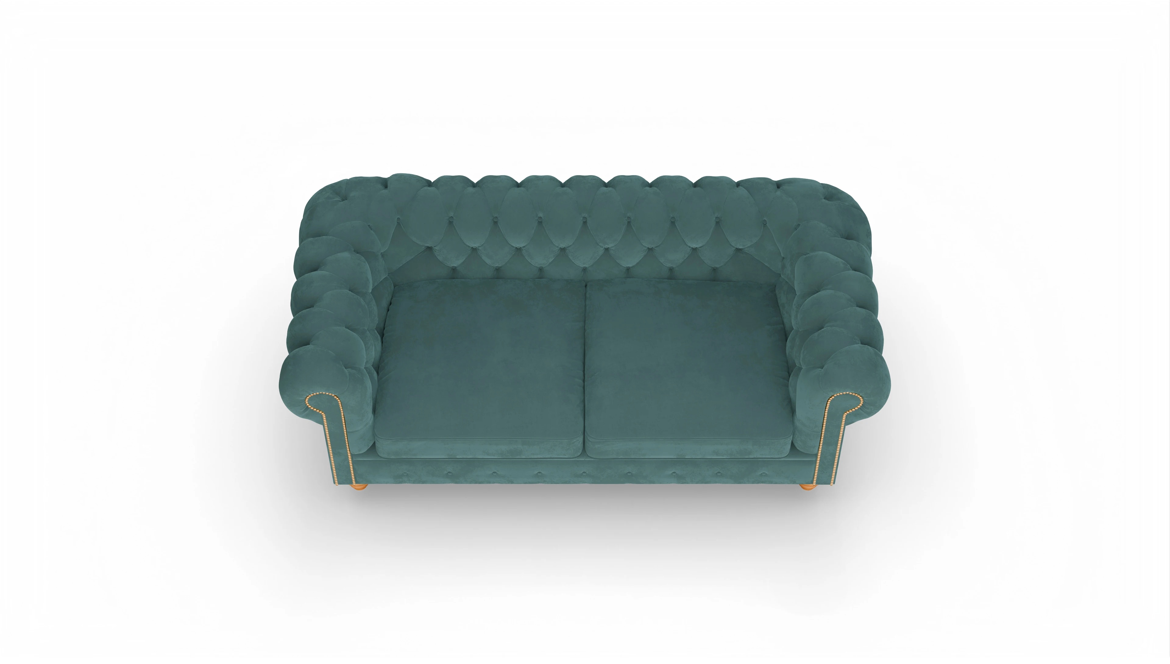 Ansicht des Produktes Trafalgar 3-Sitzer in Samt blau