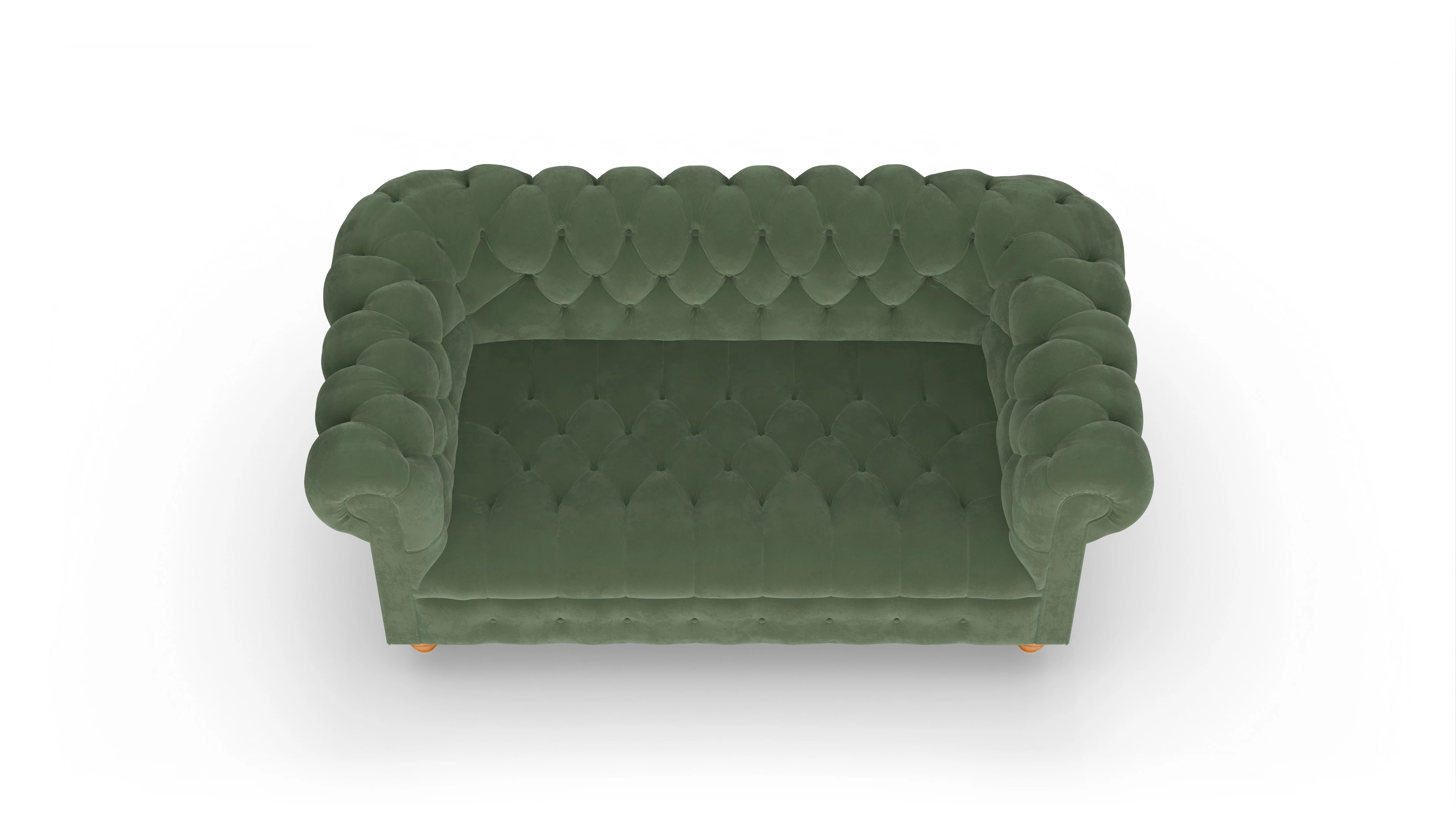 Ansicht des Produktes Liberty 2,5-Sitzer in Samt grün