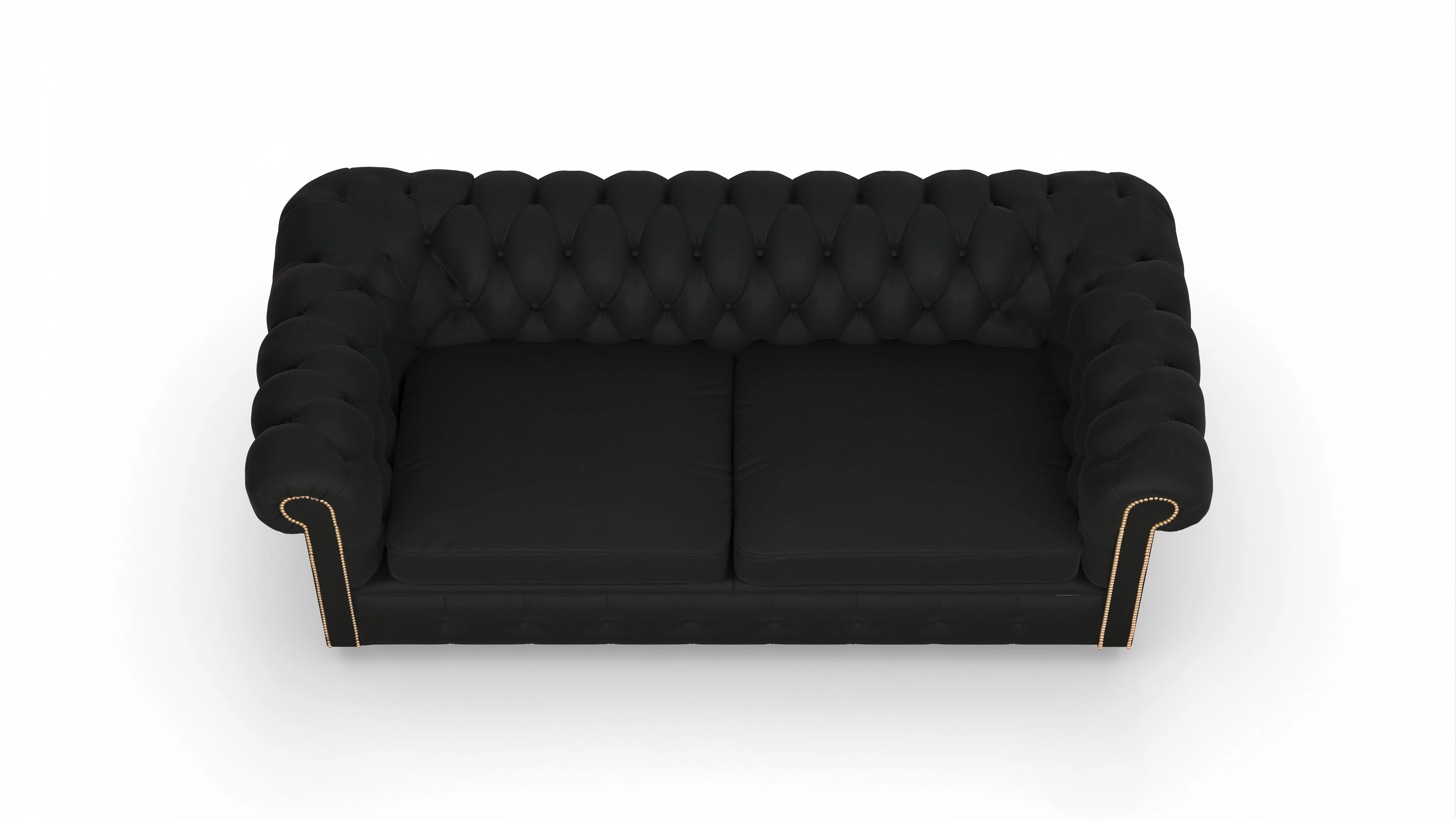 Ansicht des Produktes Carnaby 3-Sitzer in Leder schwarz