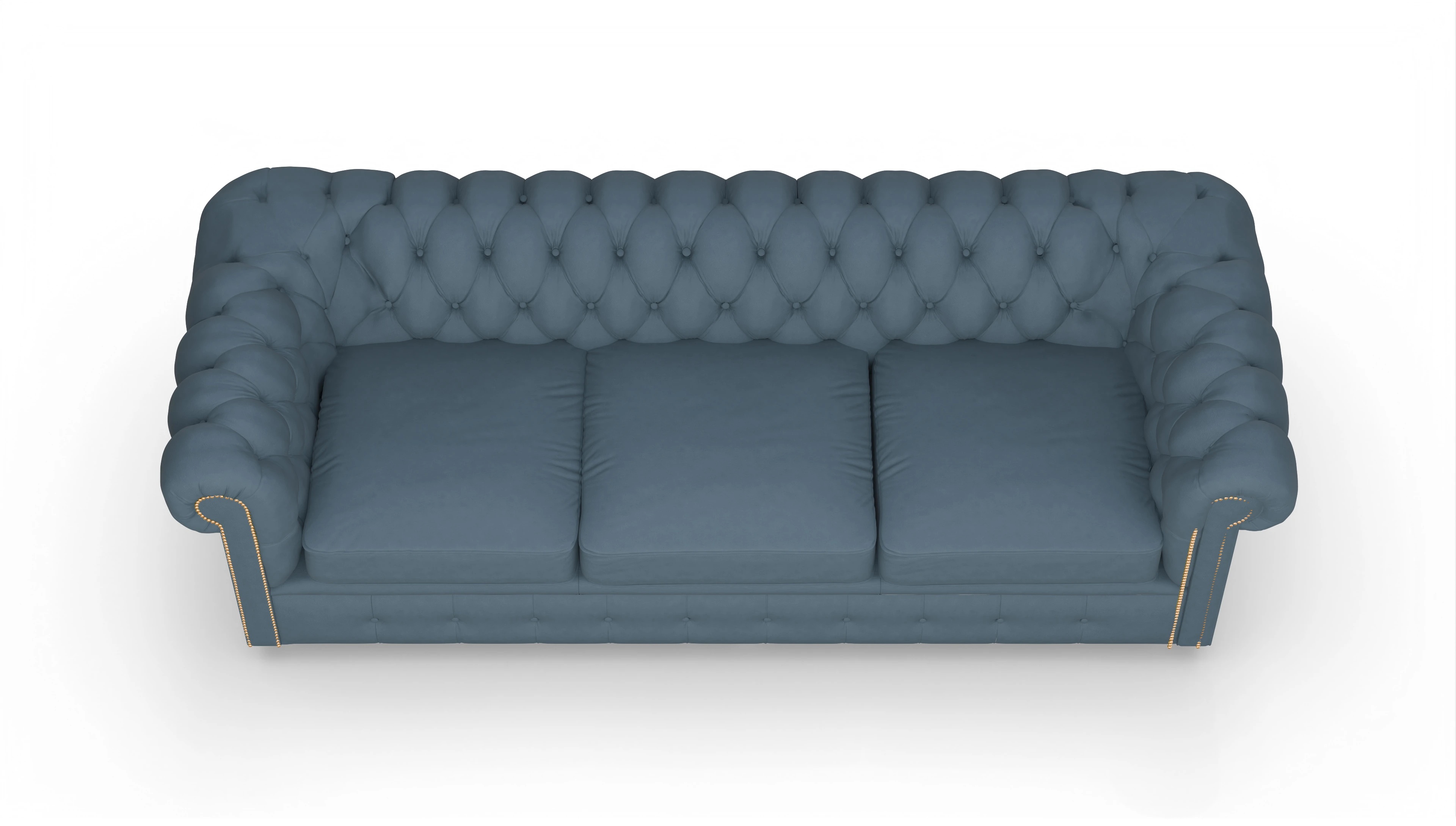 Ansicht des Produktes Carnaby 4-Sitzer in Leder blau