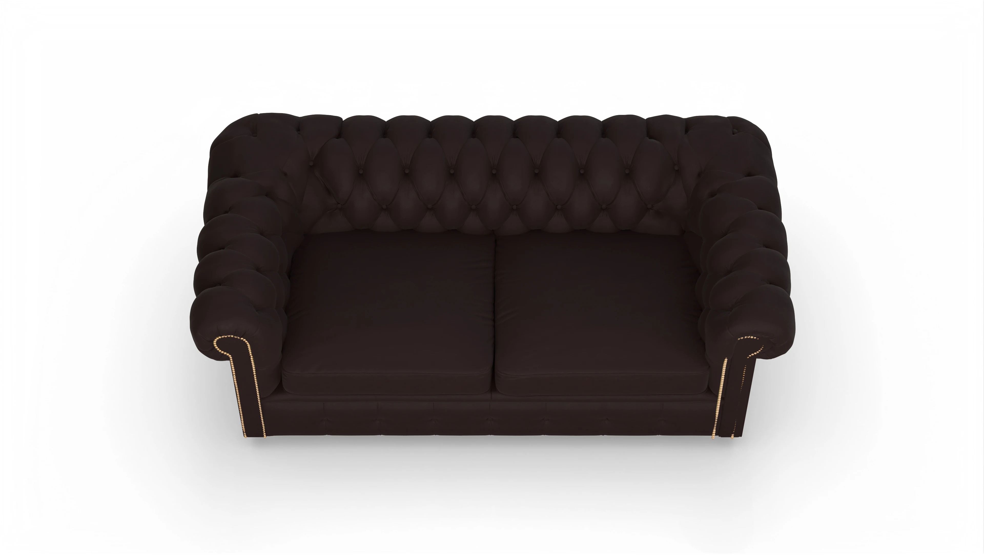 Chesterfield Sofa Carnaby Ansicht des Produktes Carnaby 2,5-Sitzer in Leder braun