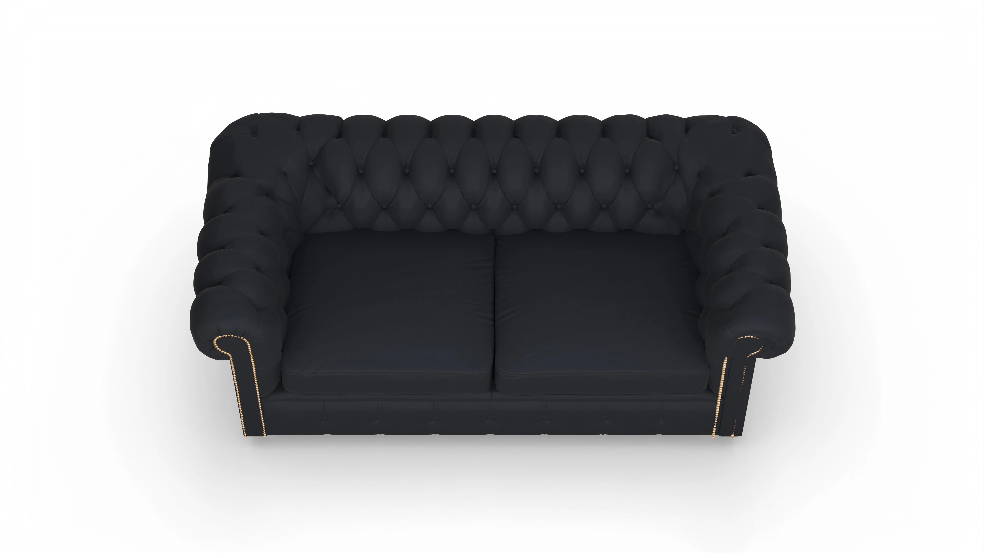 Chesterfield Sofa Carnaby Ansicht des Produktes Carnaby 2,5-Sitzer in Leder blau