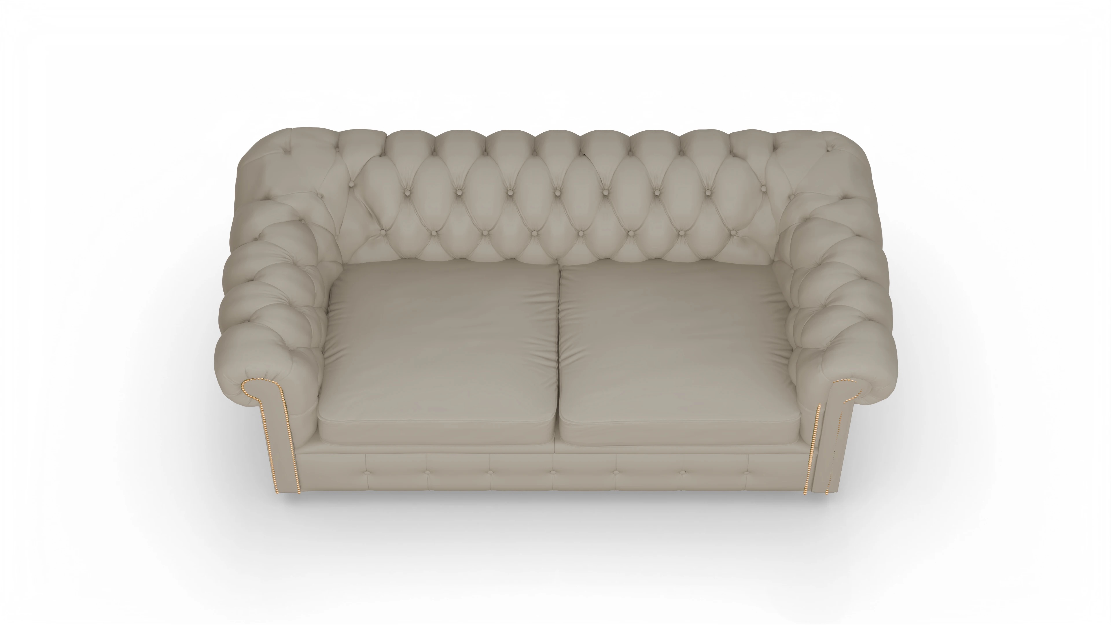 Chesterfield Sofa Carnaby Ansicht des Produktes Carnaby 2,5-Sitzer in Leder weiß