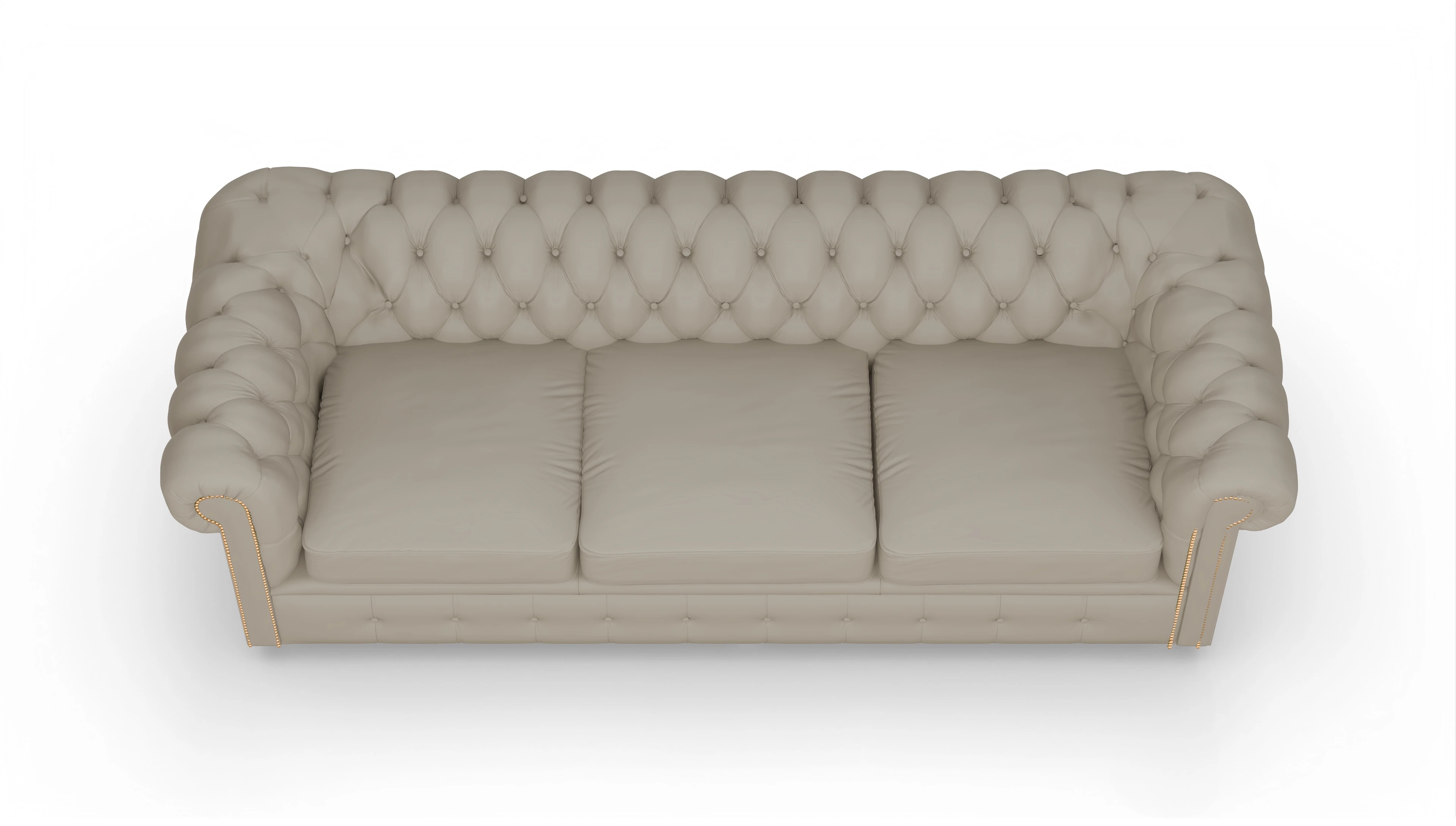 Ansicht des Produktes Carnaby 4-Sitzer in Leder weiß