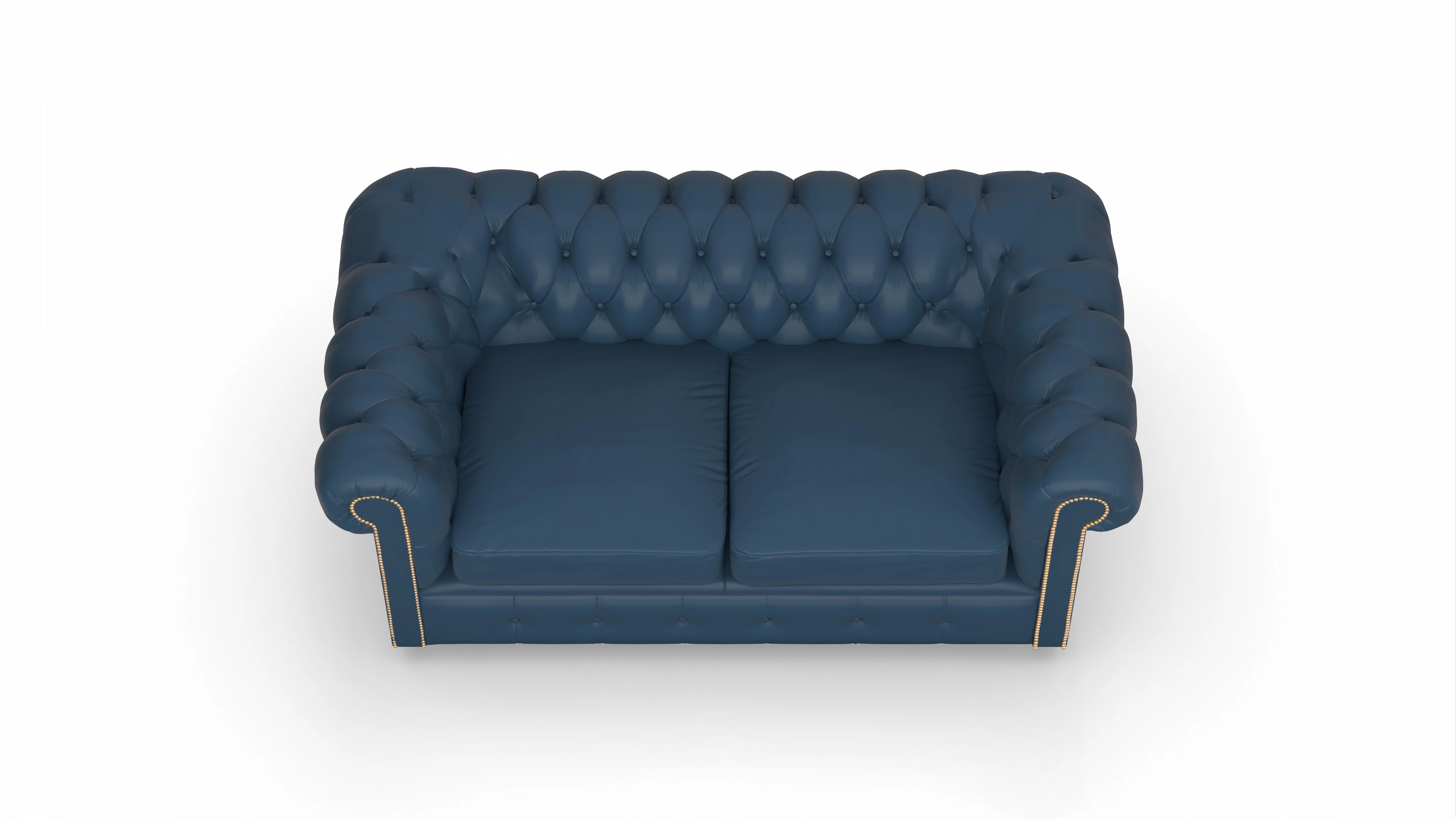 Ansicht des Produktes Carnaby 2-Sitzer in Leder blau
