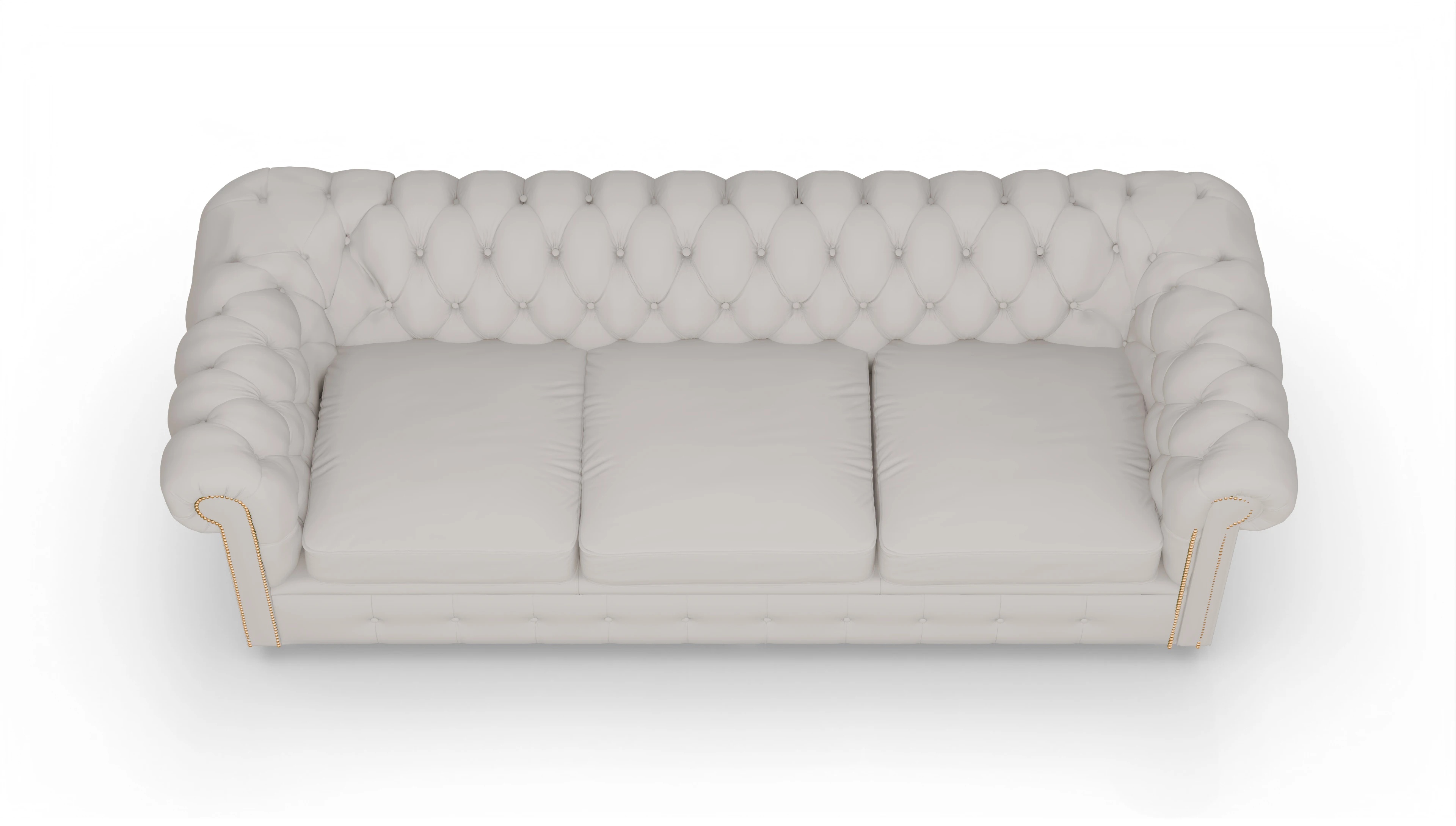 Ansicht des Produktes Carnaby 4-Sitzer in Leder weiß