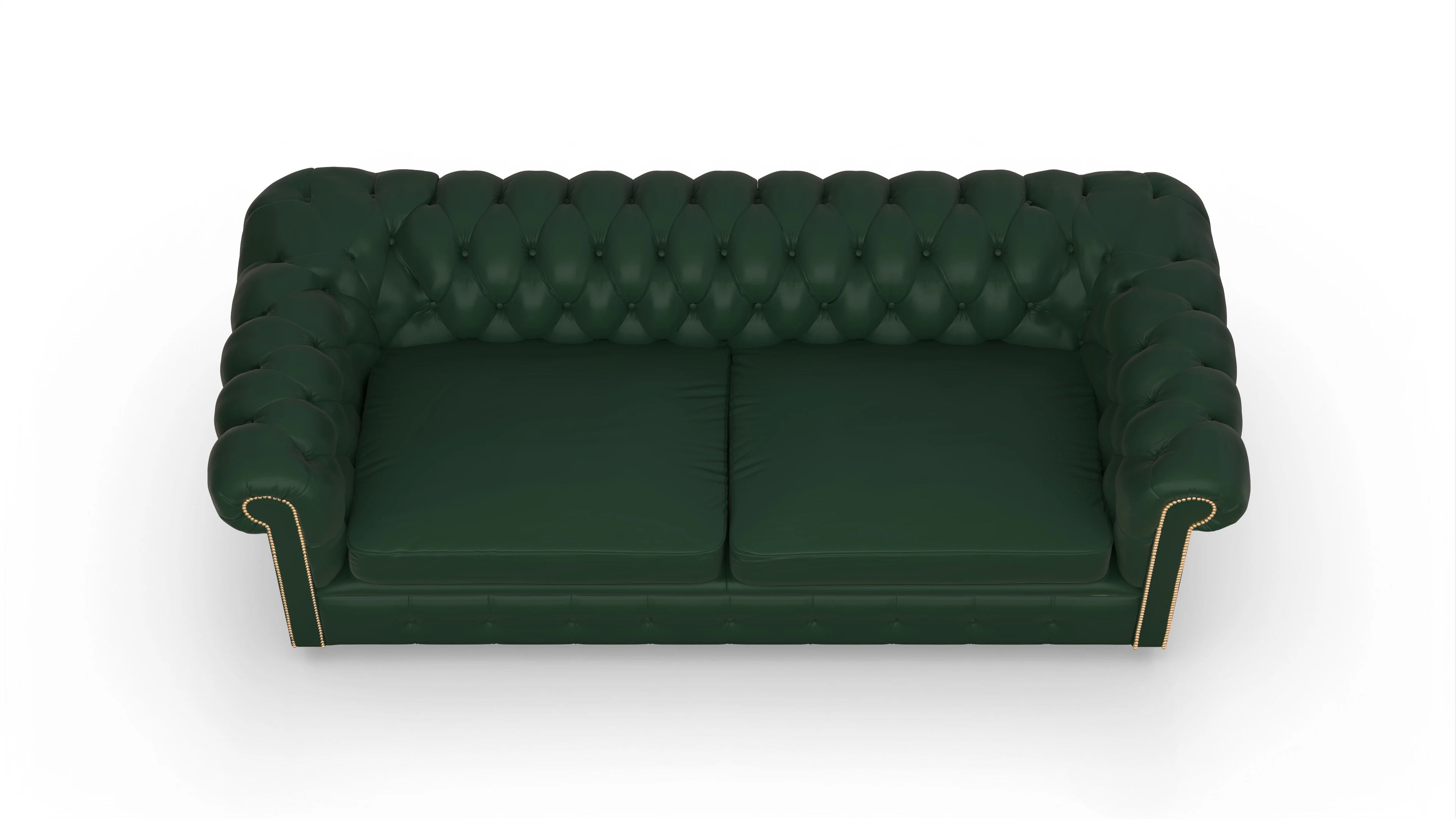 Ansicht des Produktes Carnaby 3,5-Sitzer in Leder grün