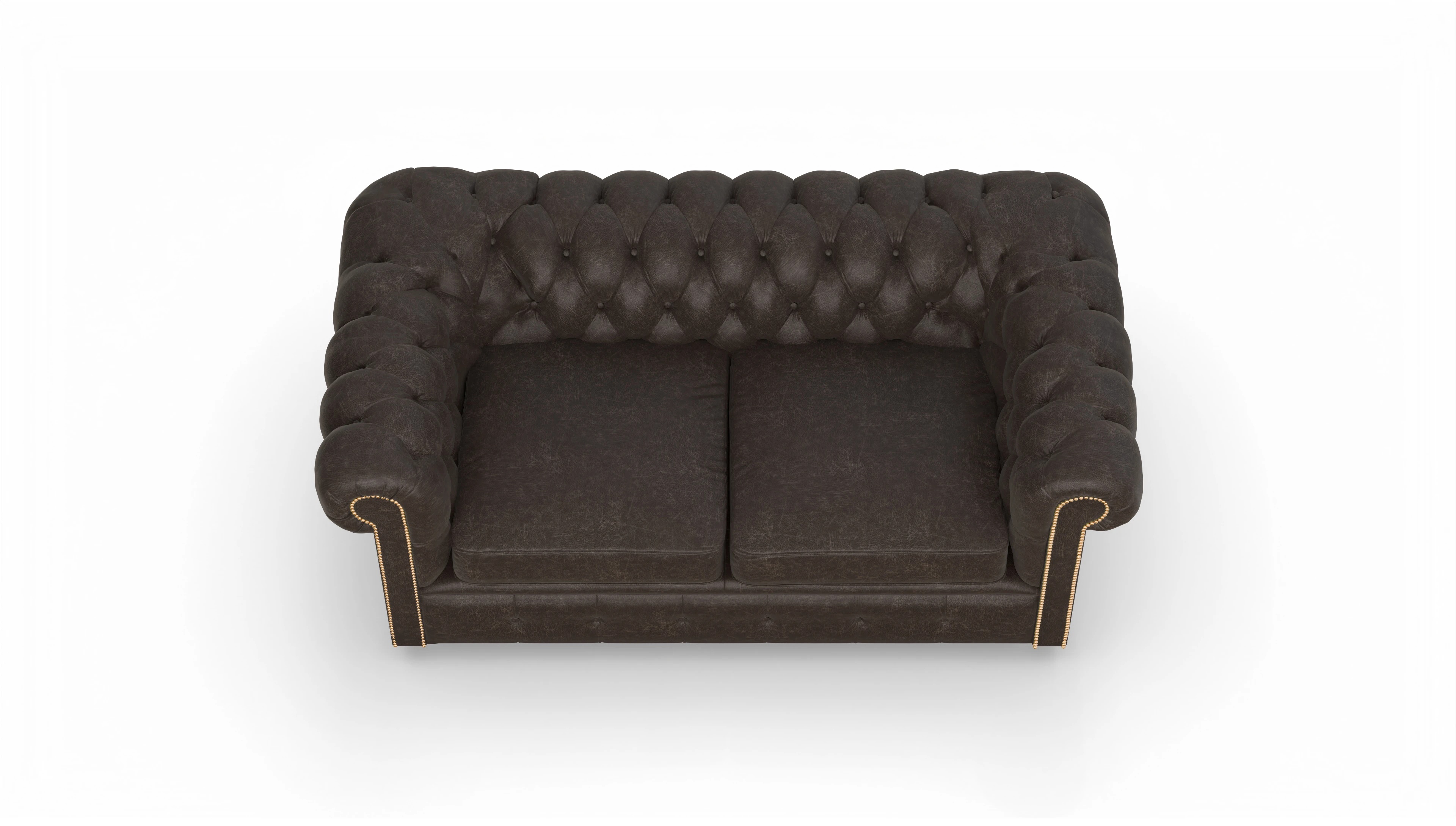 Ansicht des Produktes Carnaby 2-Sitzer in Leder braun