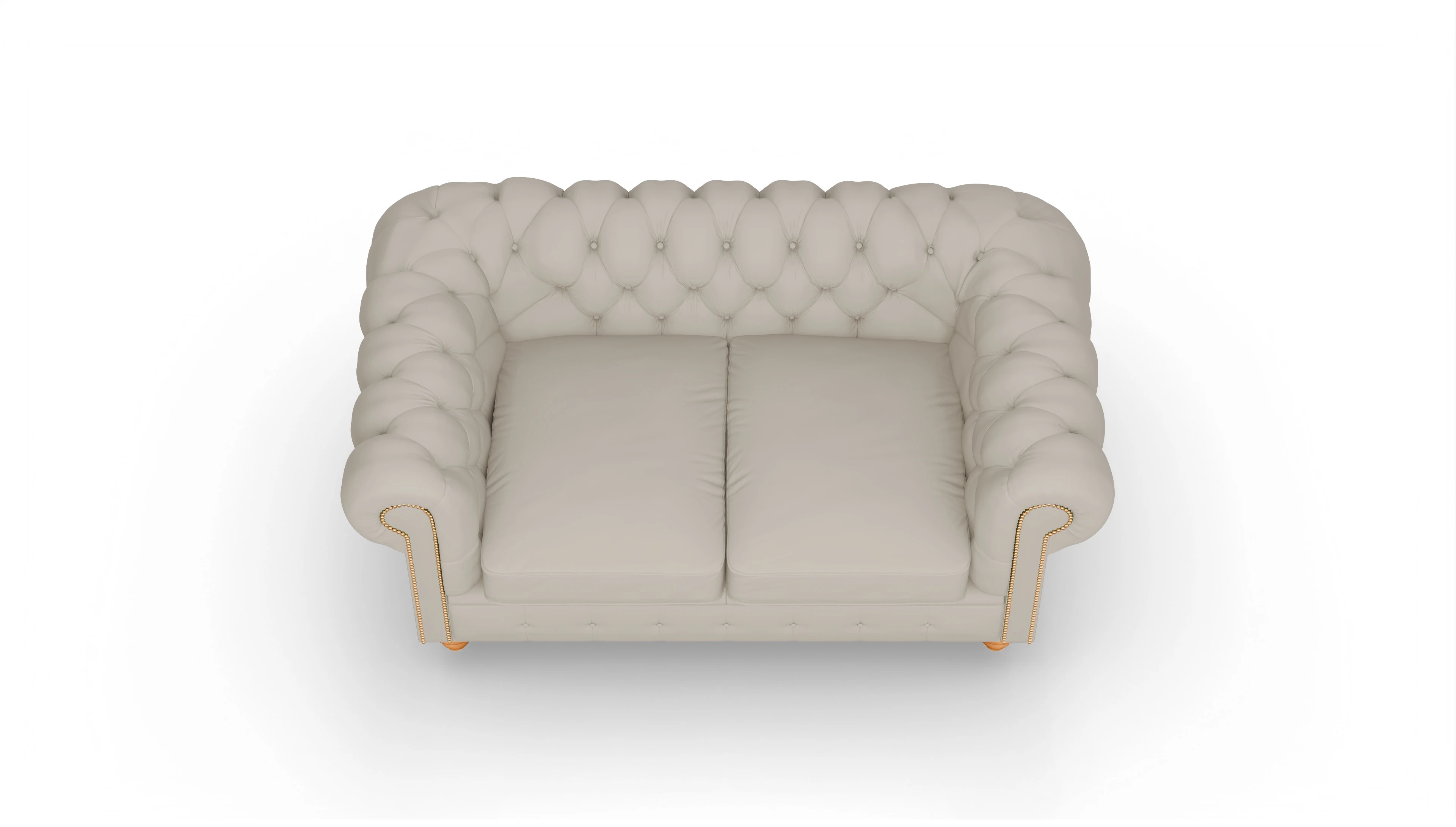 Ansicht des Produktes Trafalgar 2-Sitzer in Leder weiß