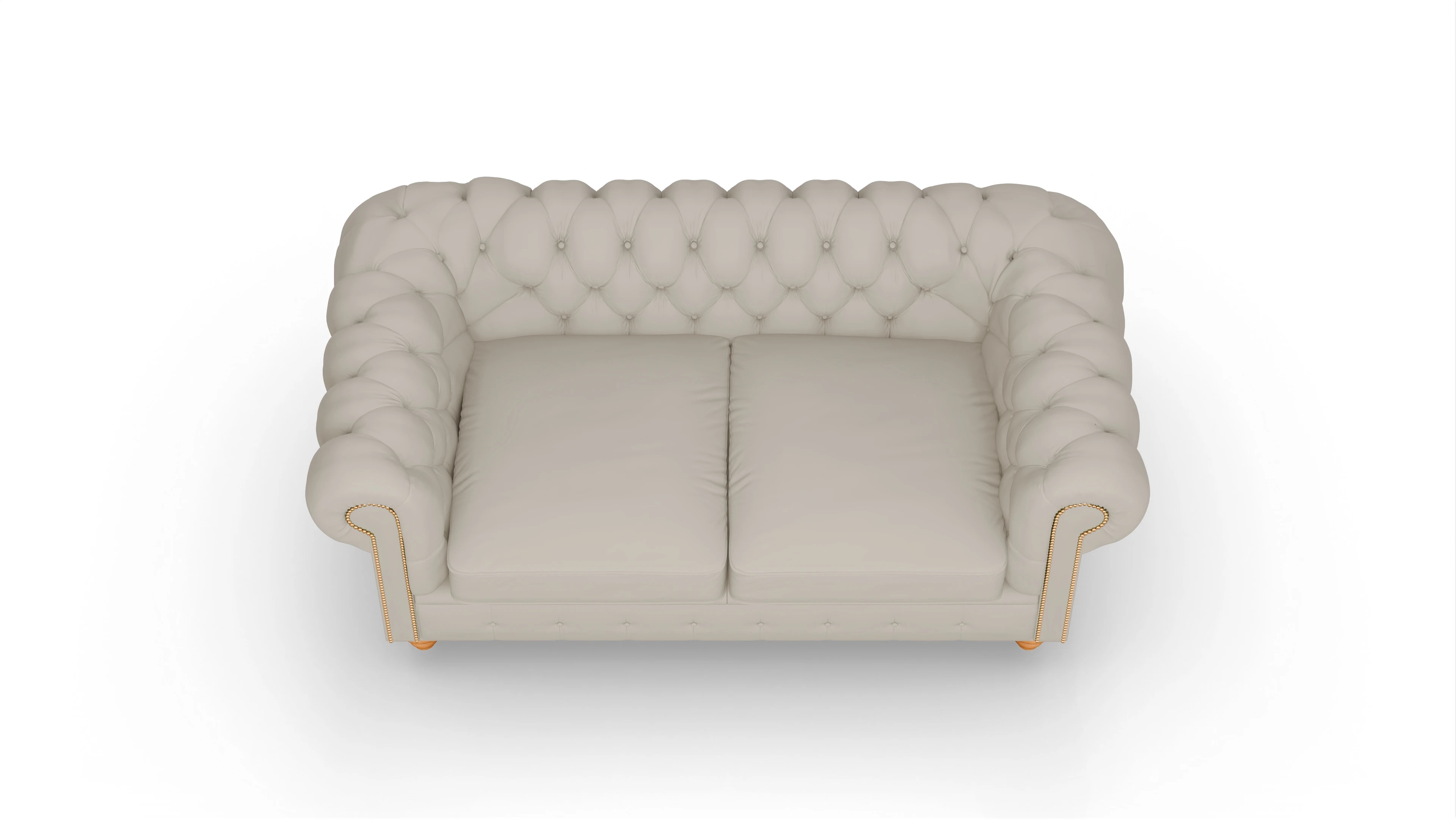 Ansicht des Produktes Trafalgar 2,5-Sitzer in Leder weiß