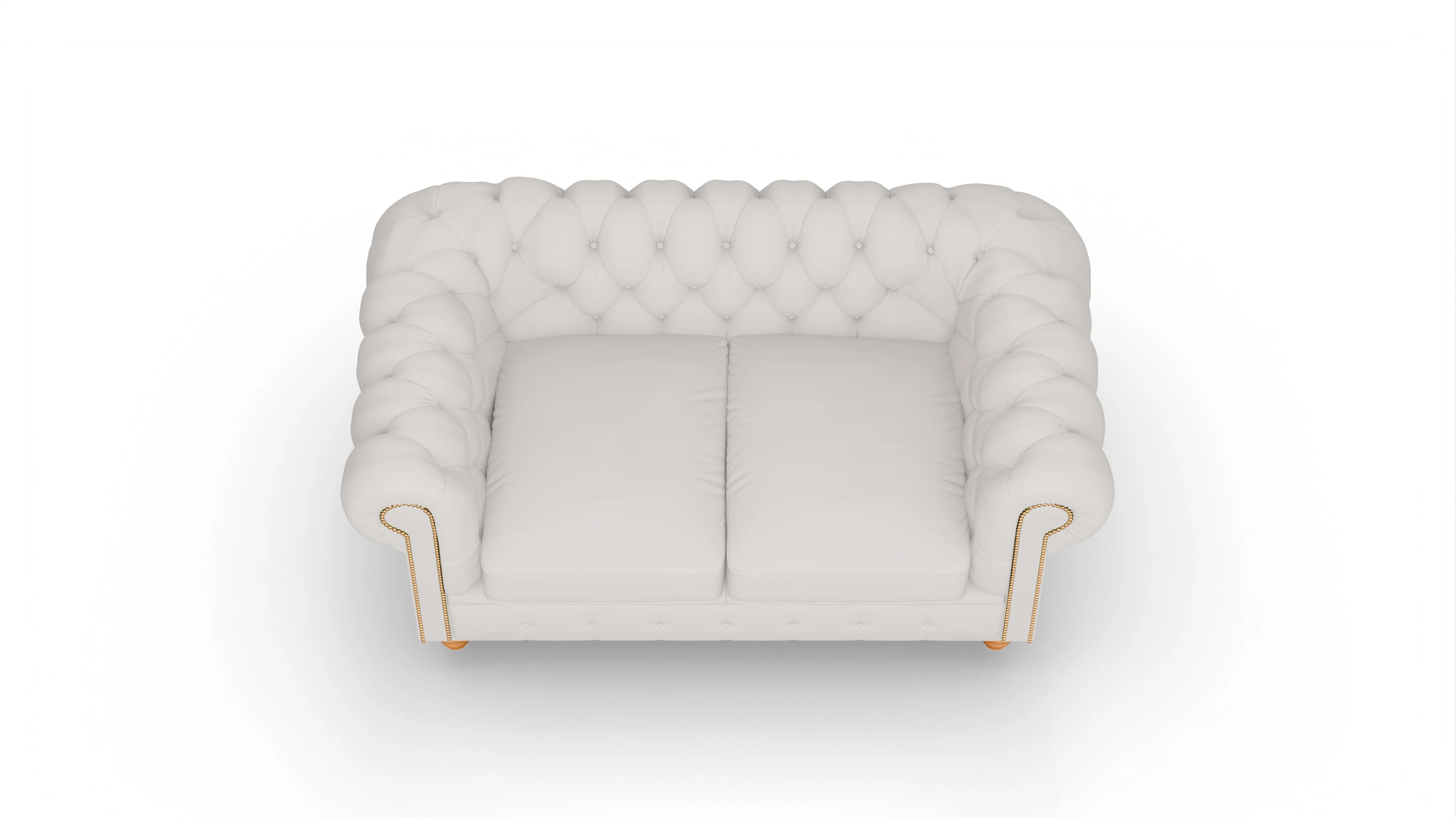 Ansicht des Produktes Trafalgar 2-Sitzer in Leder weiß