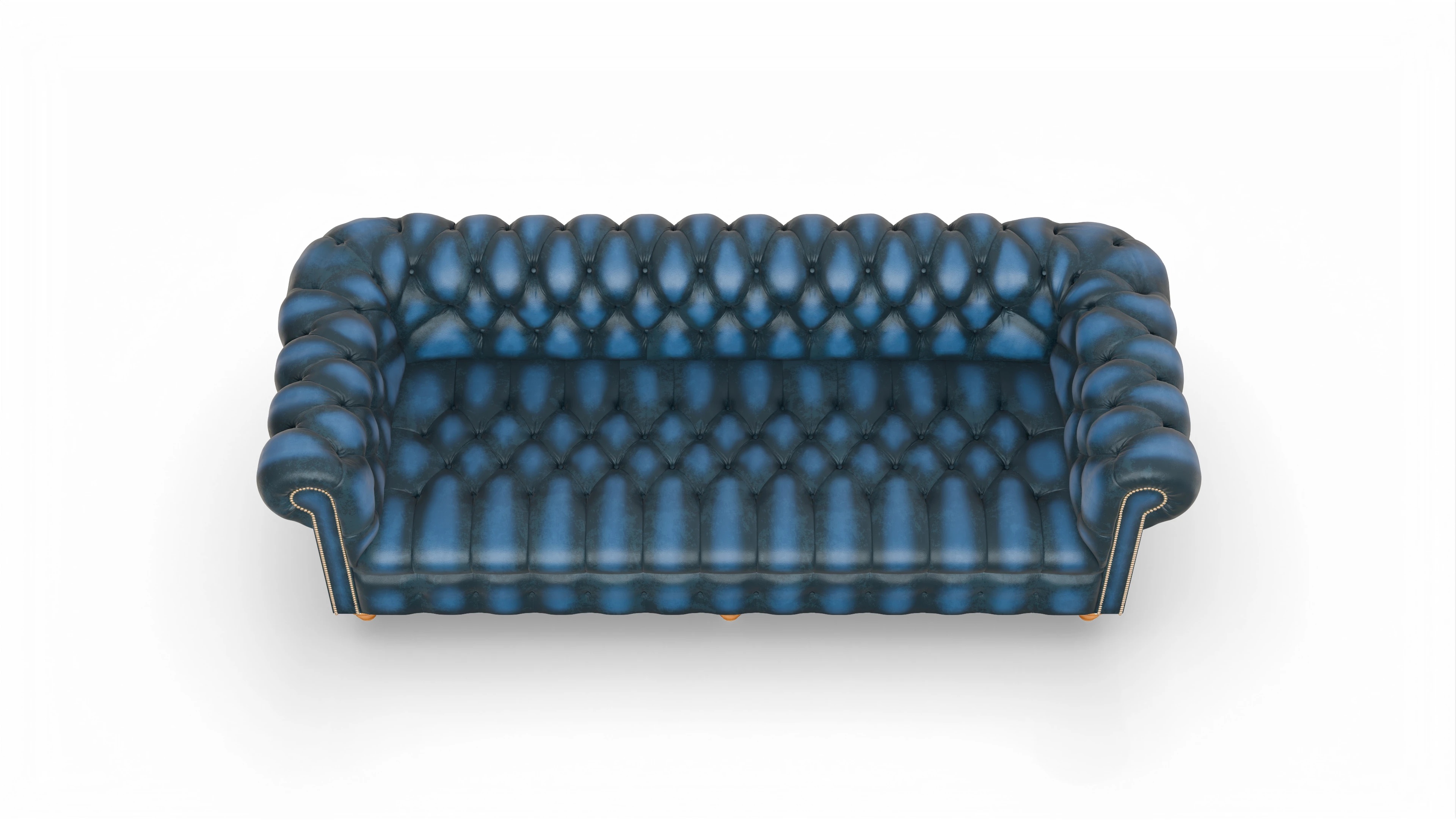 Ansicht des Produktes Liberty 4-Sitzer in Leder blau
