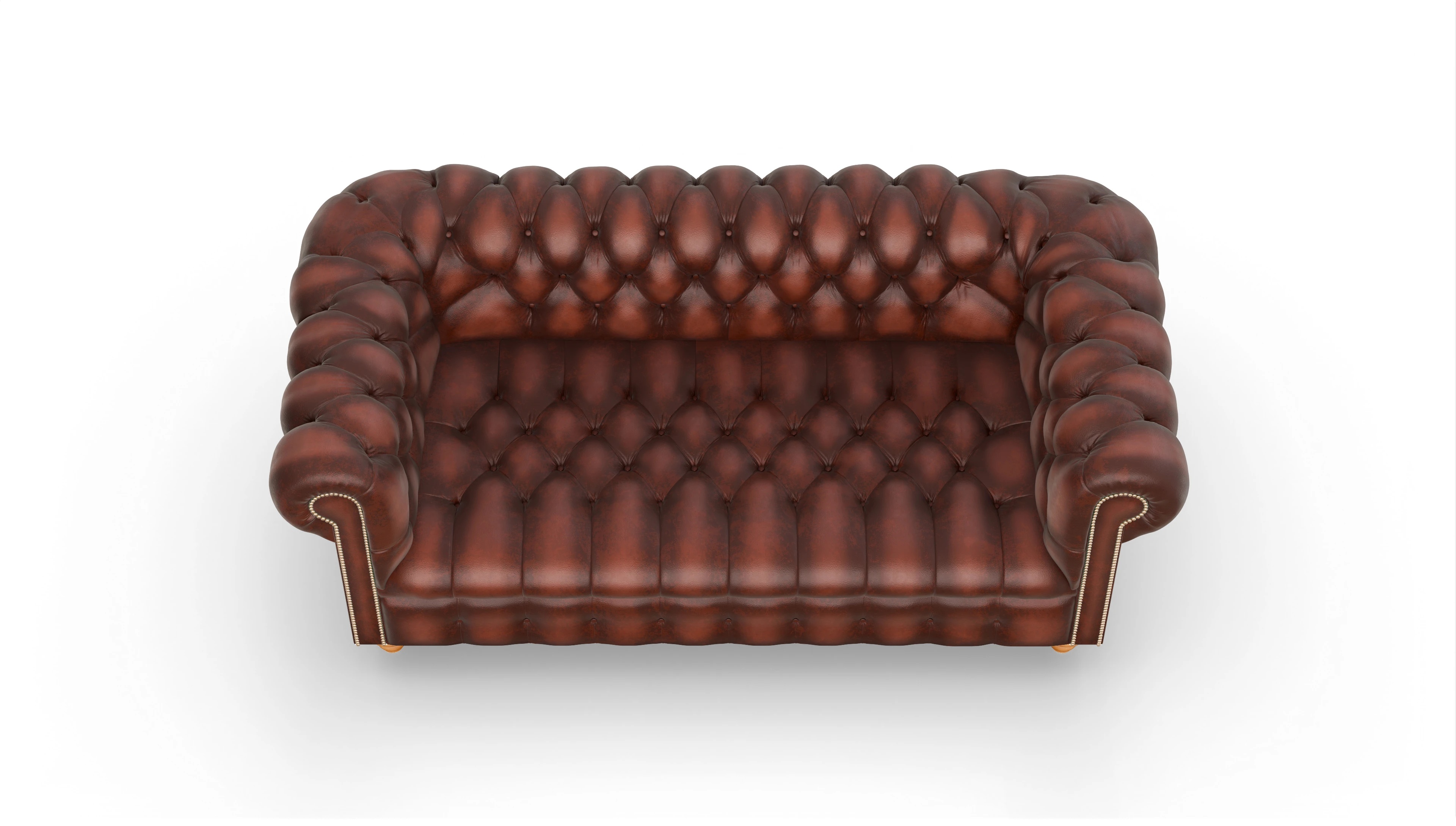 Ansicht des Produktes Liberty 3-Sitzer in Leder rot