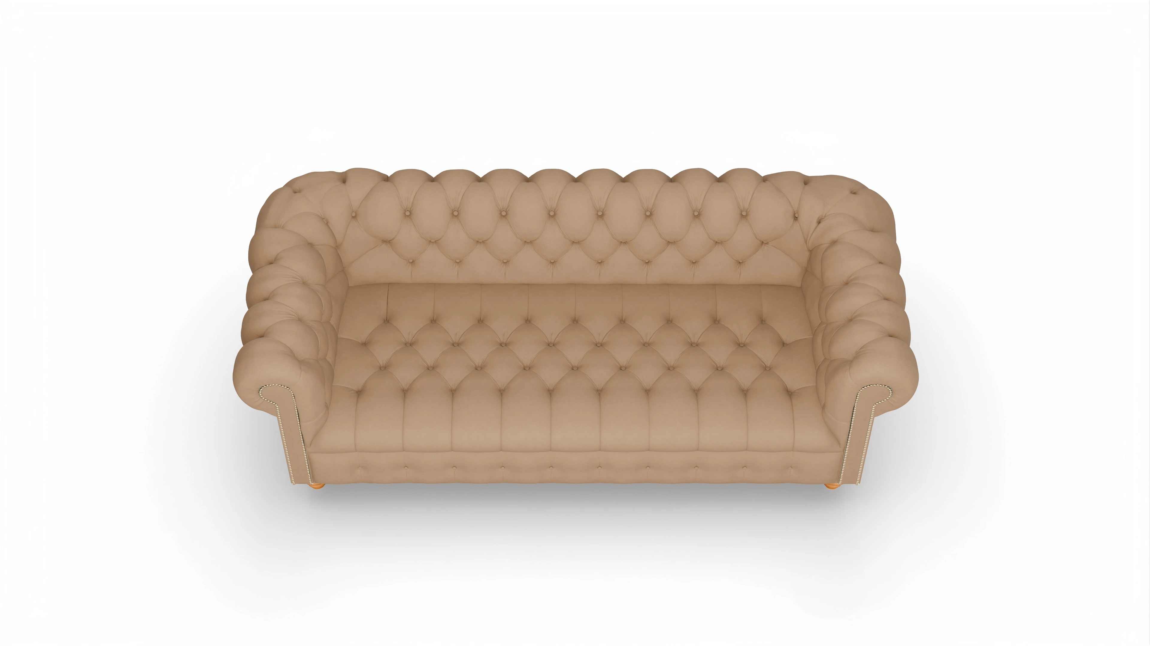 Victorian Chesterfield Sofa Liberty Ansicht des Produktes Liberty 3,5-Sitzer in Leder braun