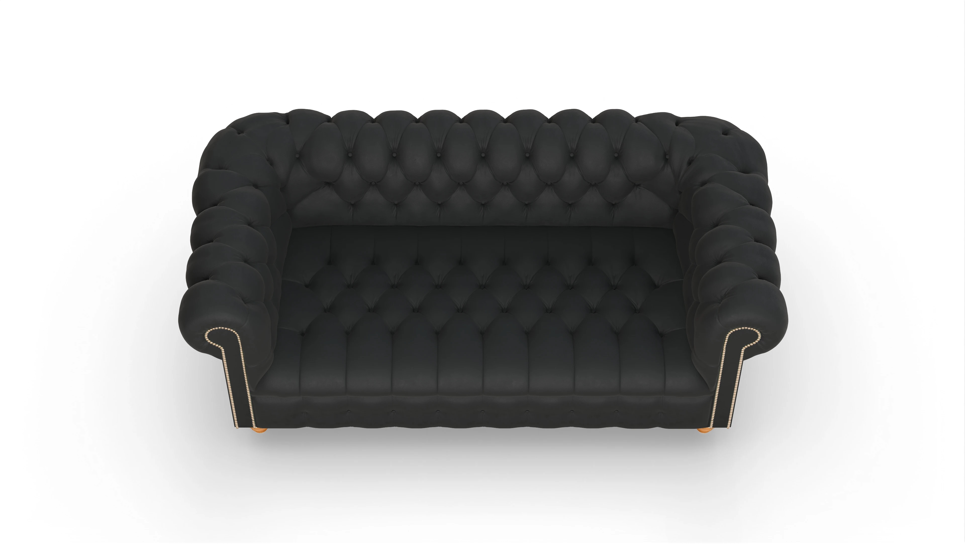 Ansicht des Produktes Liberty 3-Sitzer in Leder schwarz