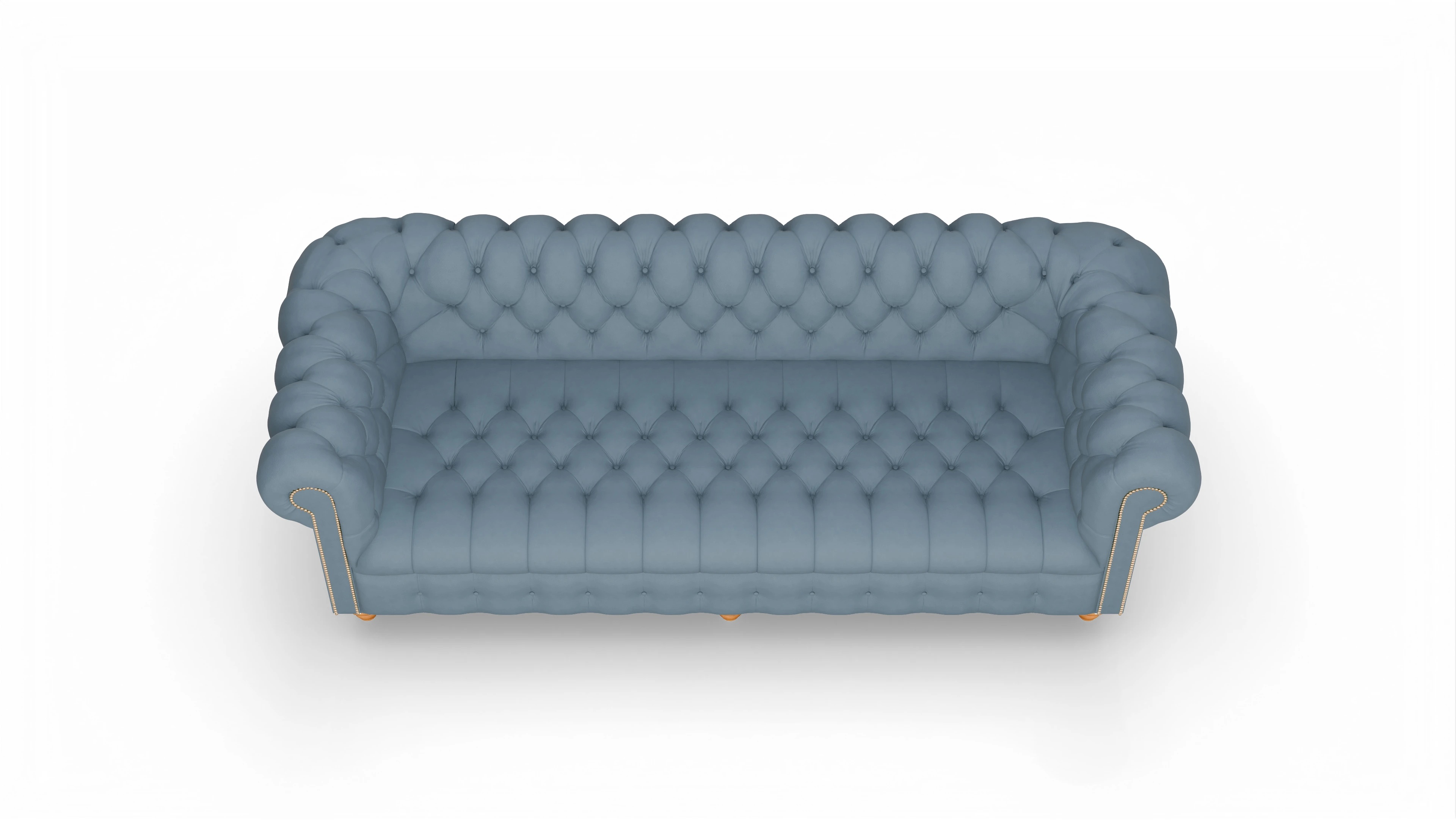 Ansicht des Produktes Liberty 4-Sitzer in Leder blau